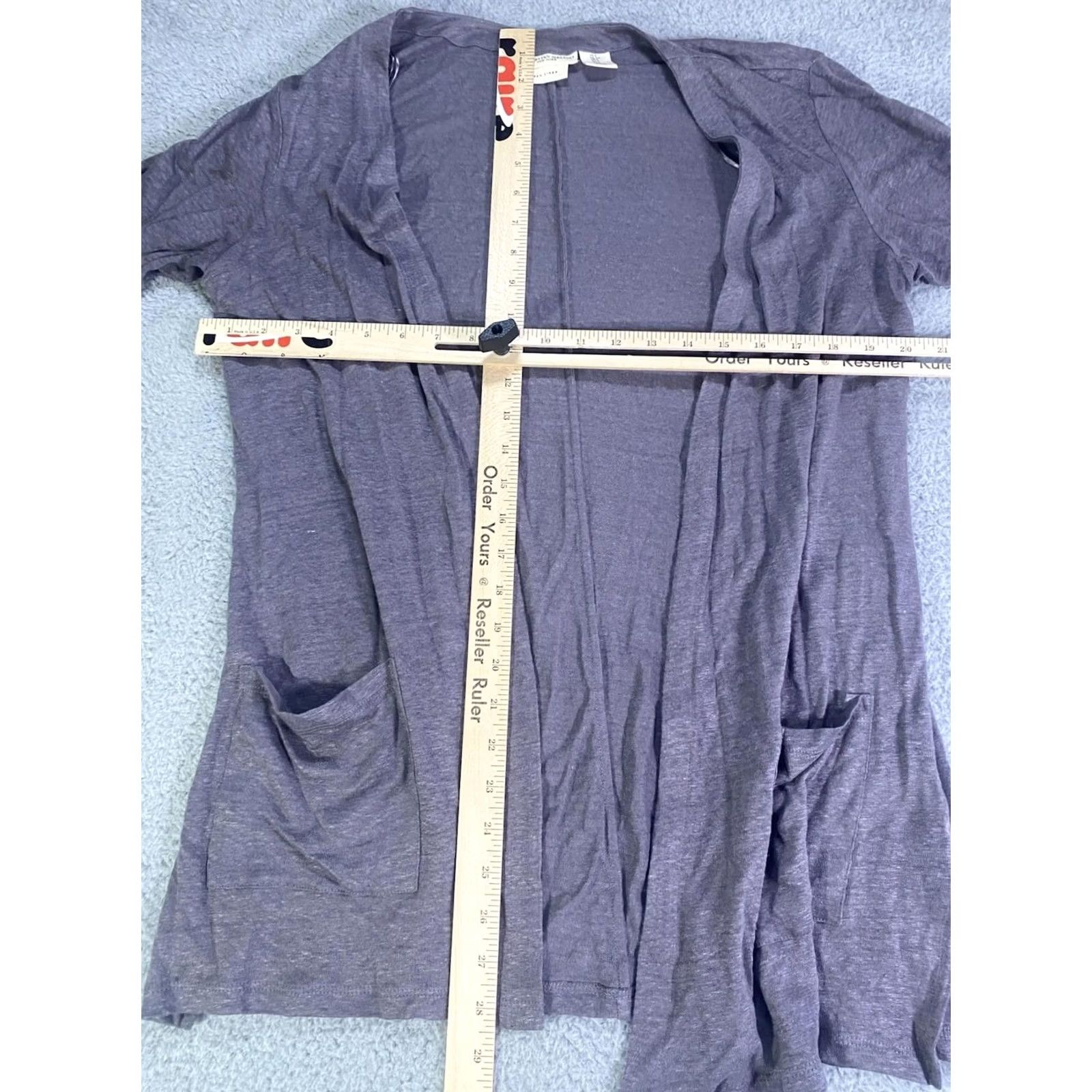 Christian Siriano Christian Soriano Cardigan Women PS Gray Linen Sweater 100% Linen NewYork Pets Petite Women Gray Cardigan Clothes Size S / US 4 / IT 40 - 3 Thumbnail