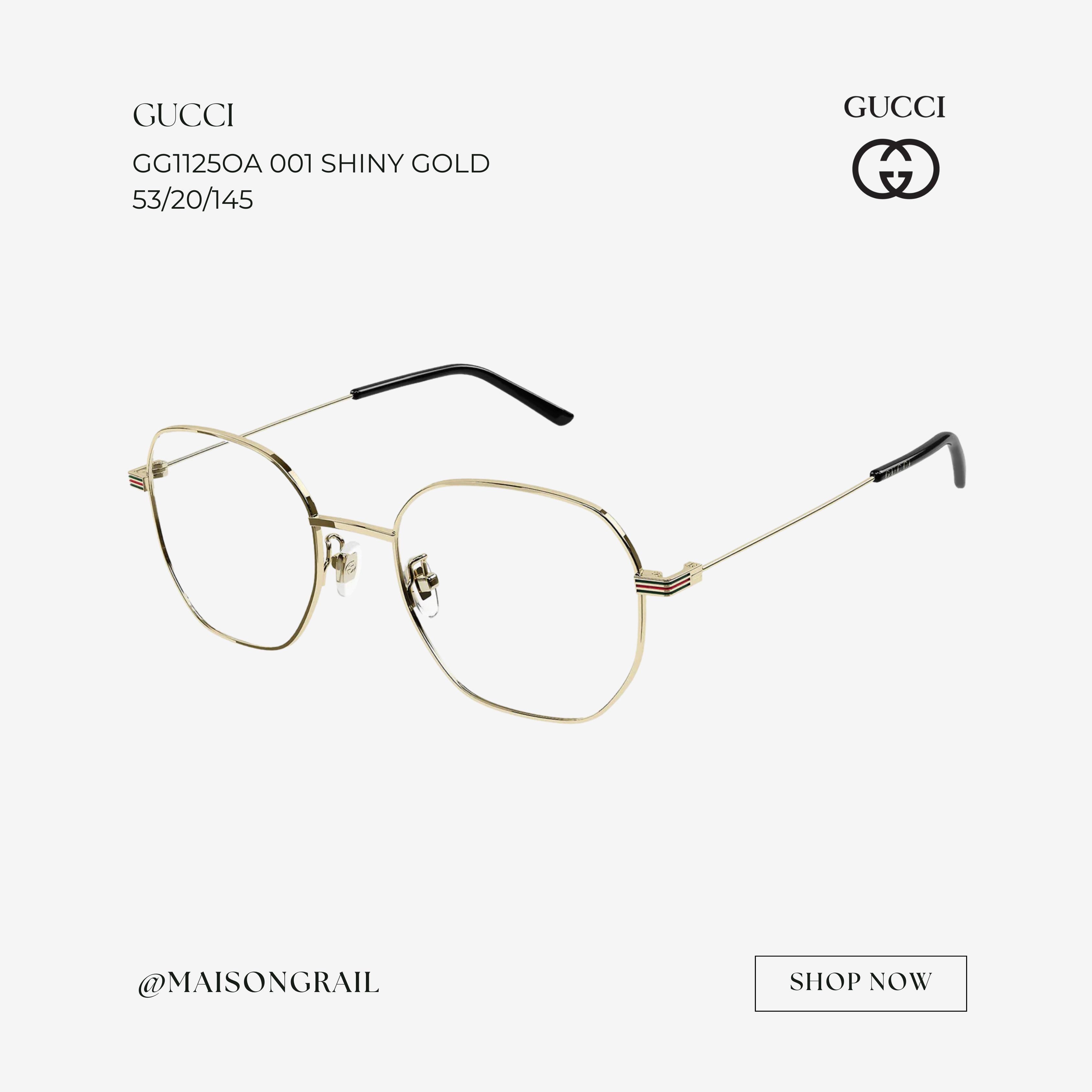 Gucci GUCCI GG1125OA 001 EYEGLASSES Size ONE SIZE - 1 Thumbnail