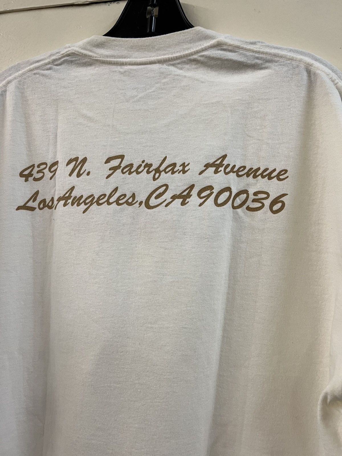 2004 Supreme Los Angeles Hebrew Box Logo Tee White Size XL