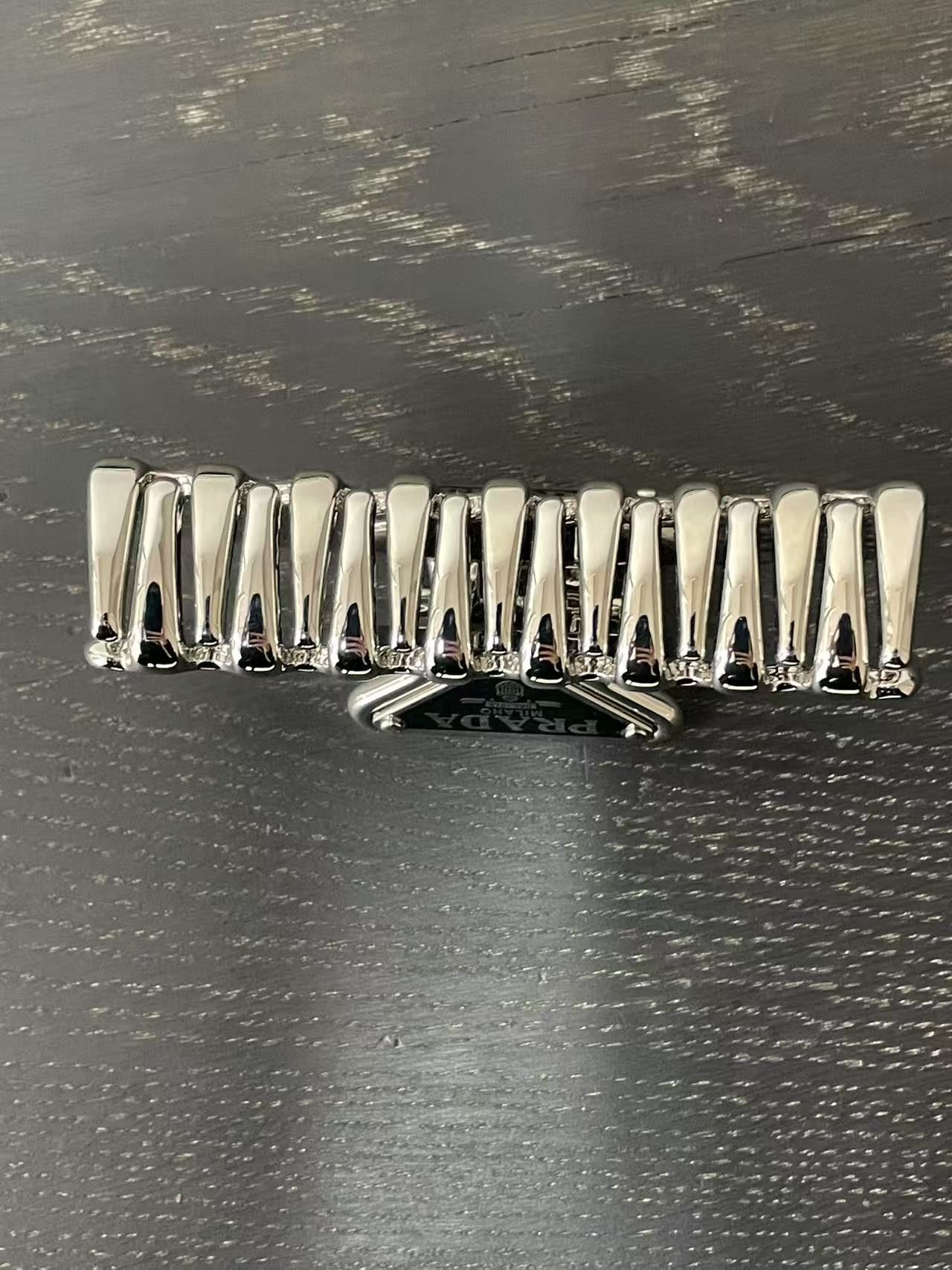 Prada Prada Metal Hair Clip Size ONE SIZE - 7 Thumbnail