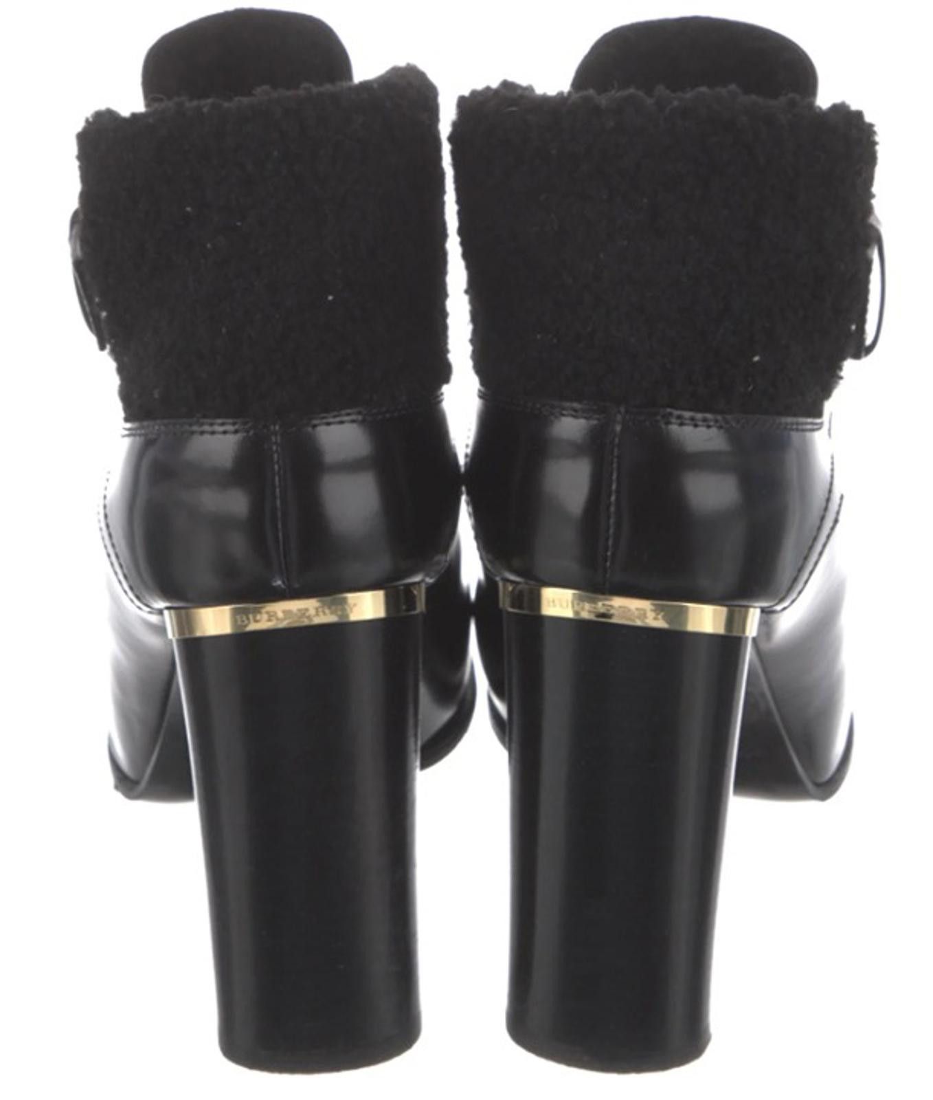 Burberry Burberry Black Patent Leather Boots - SIZE 8.5 Size US 8.5 / IT 38.5 - 4 Thumbnail
