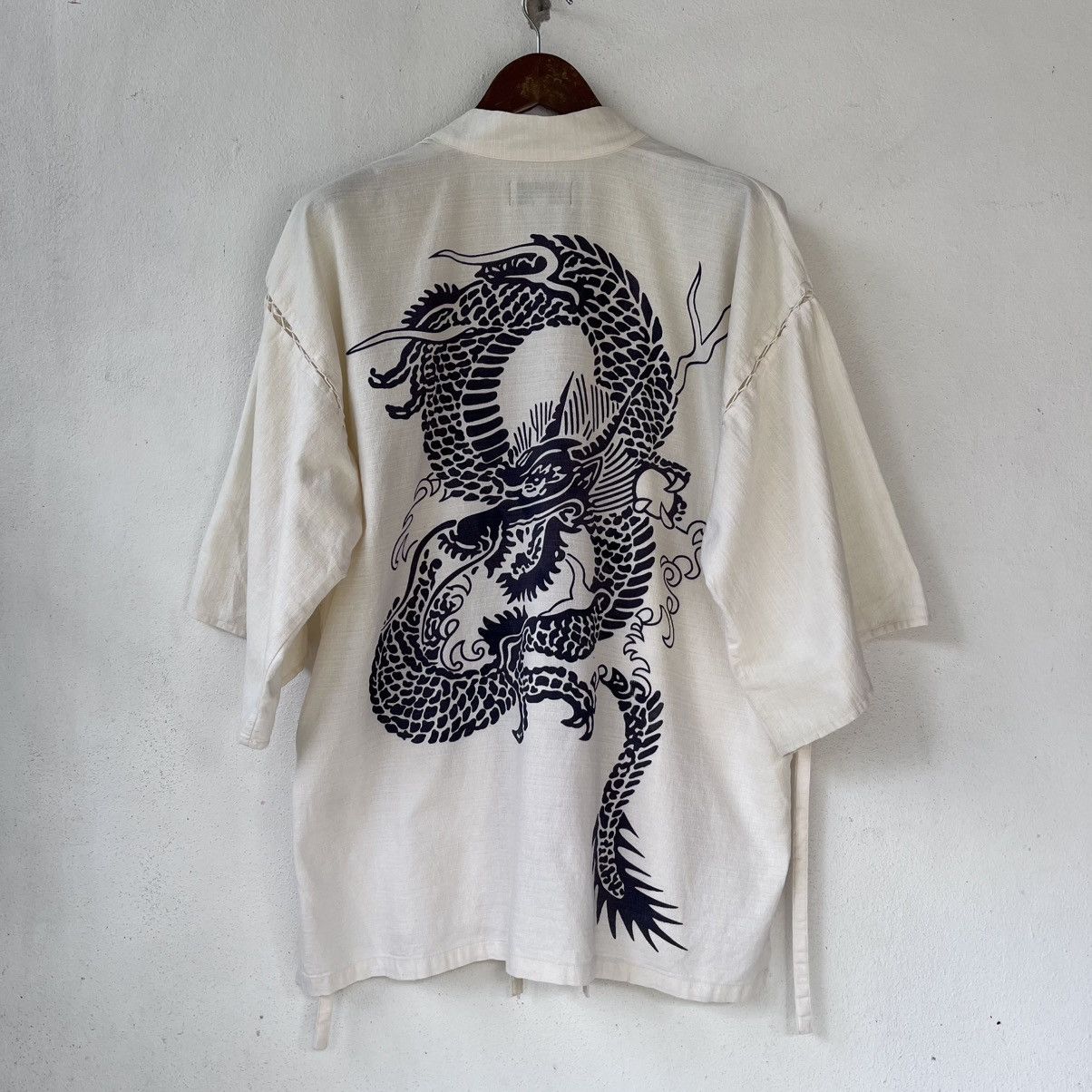 Japanese Brand Japanese Haori Kimono Jacket – Dragon Print Size US L / EU 52-54 / 3 - 1 Thumbnail