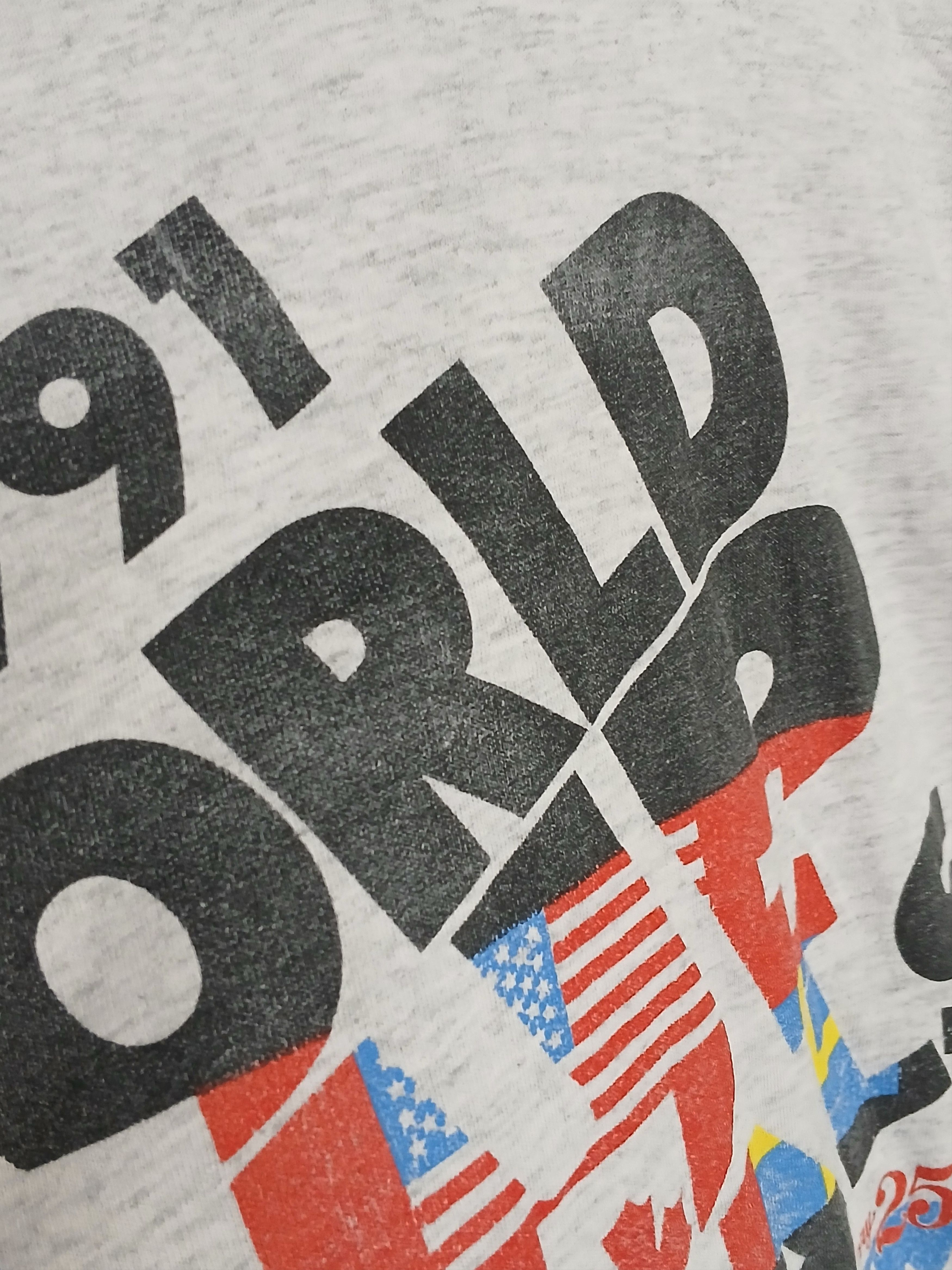 Vintage Vintage 1991 Alpine Ski World Cup USA T-Shirt Size US XL / EU 56 / 4 - 6 Thumbnail