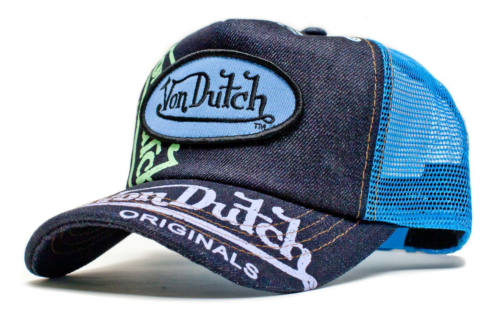 Other Authentic Vintage Von Dutch Originals Navy/Blue Truckers Cap Size ONE SIZE - 1 Thumbnail