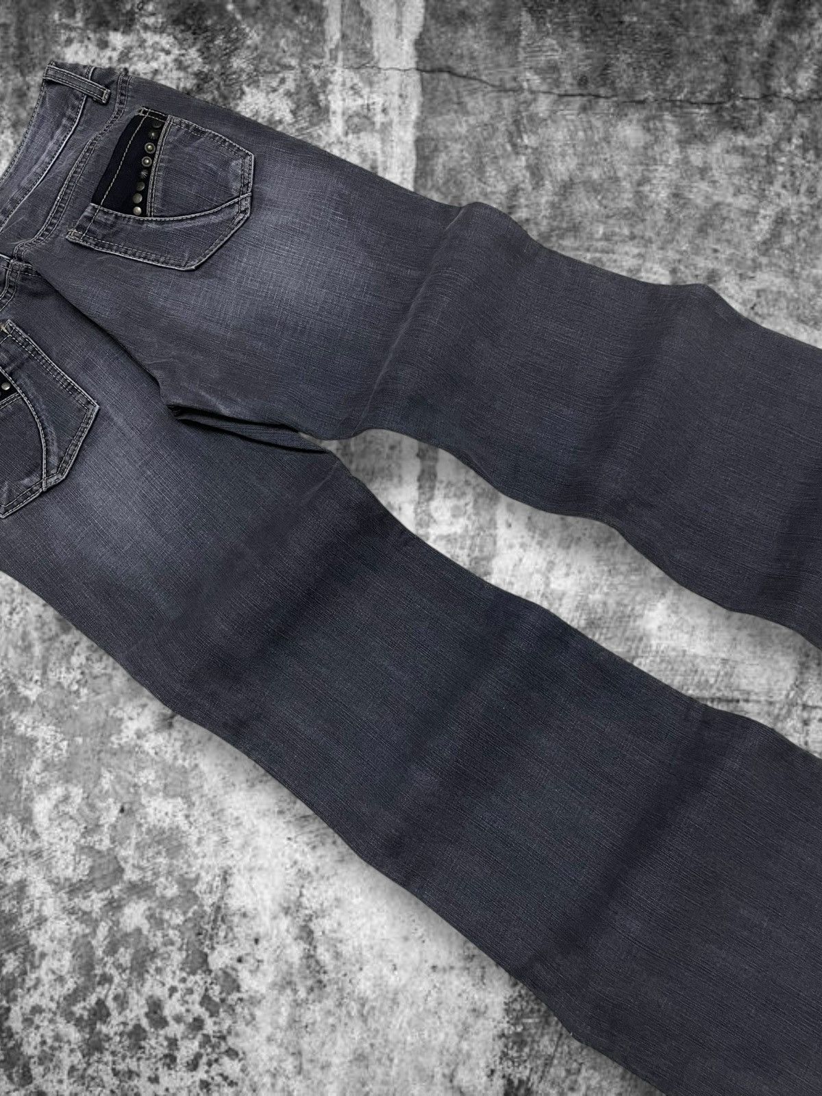 Tornado Mart Vintage Japan 90’s Ekdutin Flared Historical Studded Jeans Size US 28 / EU 44 - 12 Thumbnail