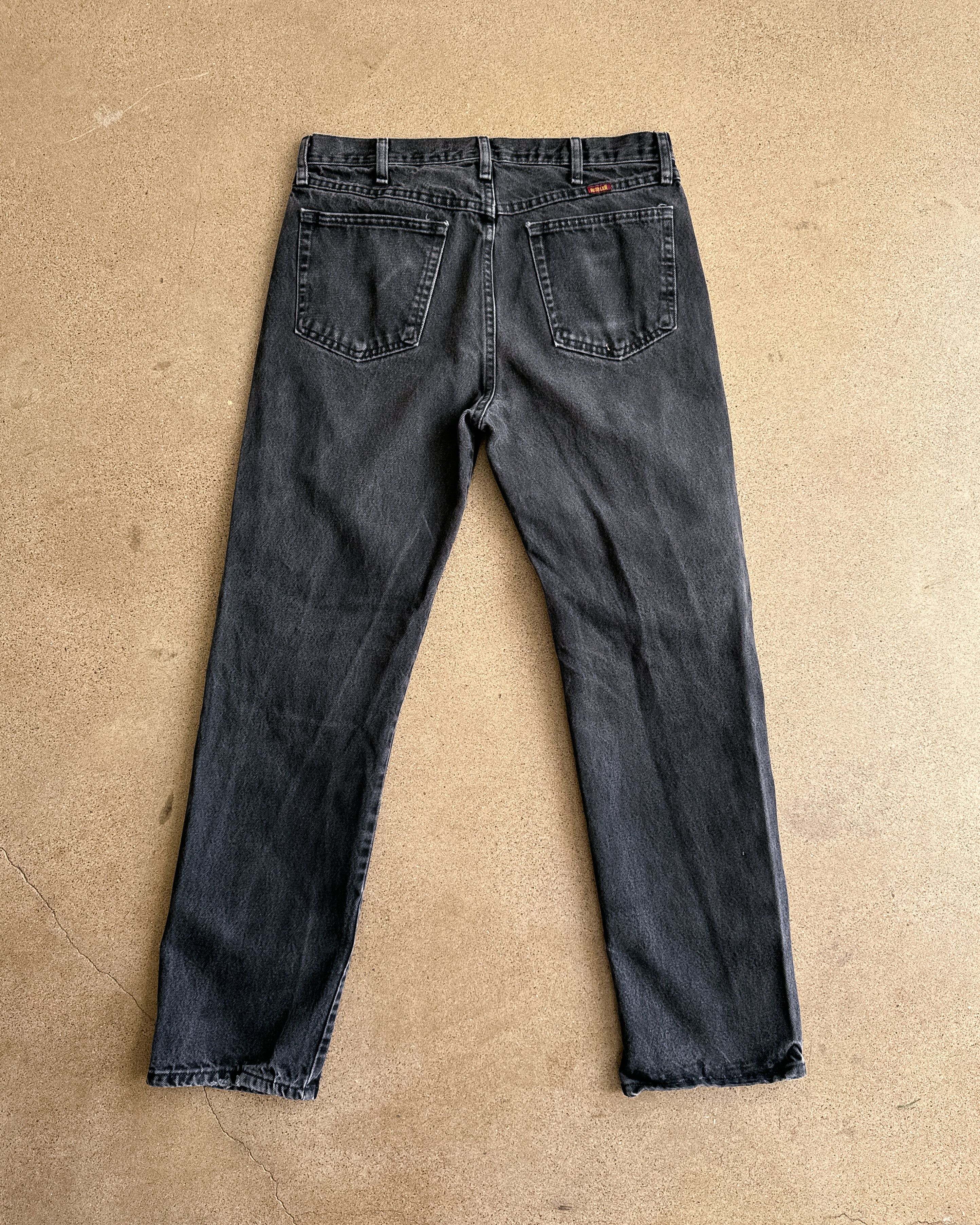 Vintage Vintage 90s Rustler Jeans Faded Black Wash Denim Men's 34 Size US 34 / EU 50 - 4 Thumbnail