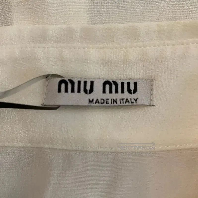 Miu Miu Miu Miu White Silk Ruffled Shirt . Size L / US 10 / IT 46 - 5 Thumbnail