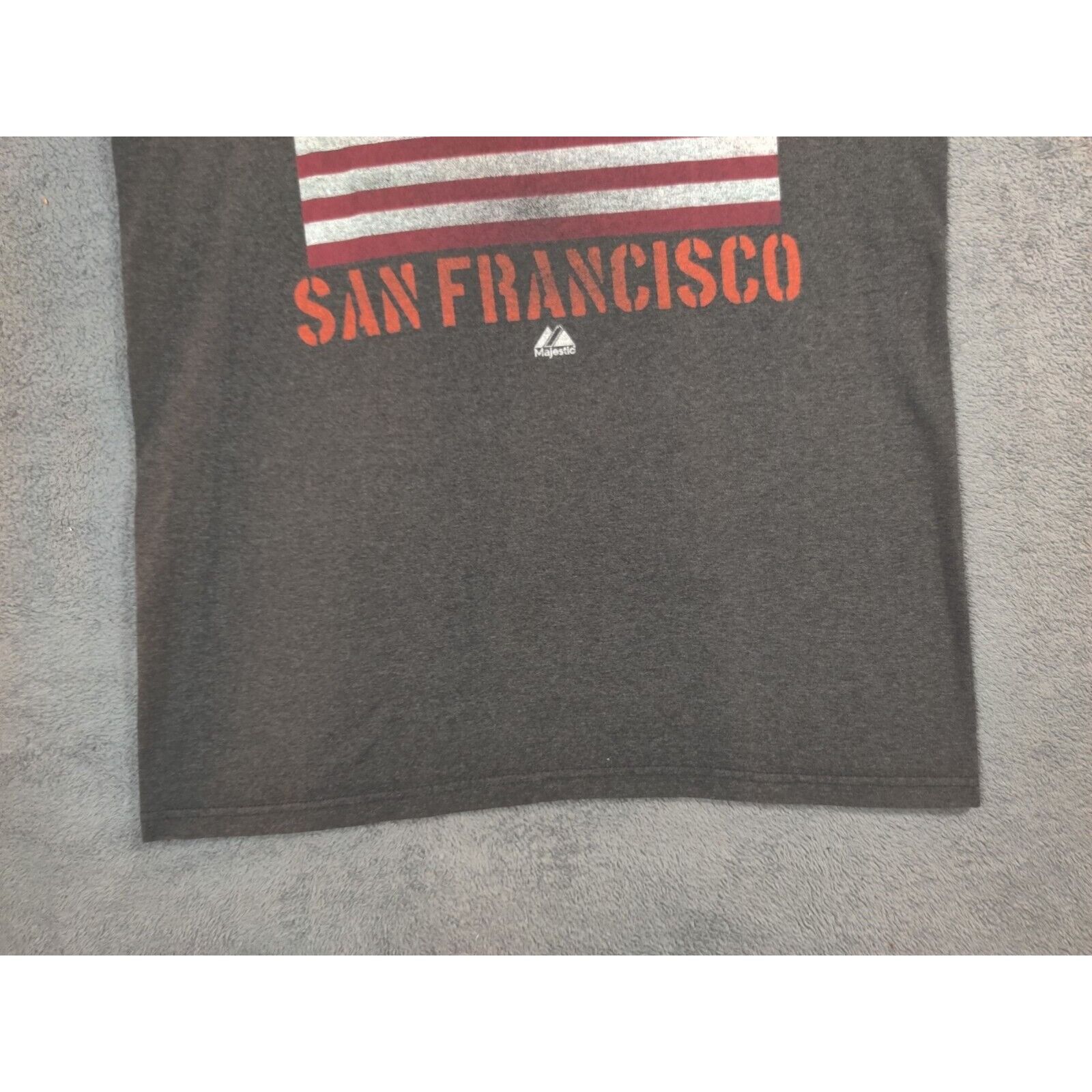 Majestic San Francisco Giants Shirt Adult Mens Medium Gray USA Flag Size US M / EU 48-50 / 2 - 11 Thumbnail