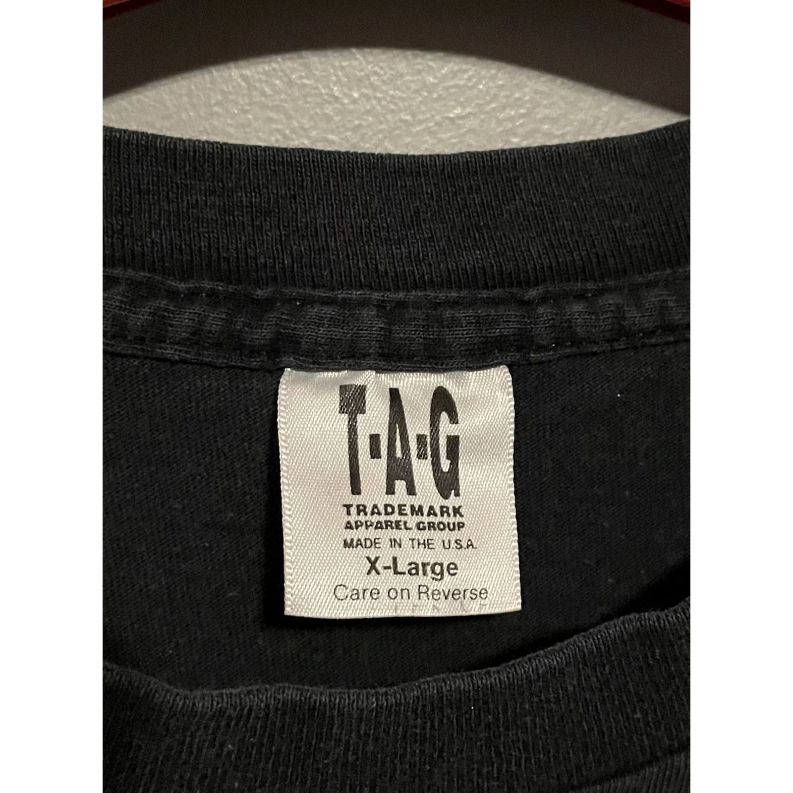 Vintage VINTAGE Los Angeles Raiders Shirt XL Men 90s Black Cotton Crew Neck Short Sleeve Thumbs Up Graphic Print Football Season 90s Sports Vintage C367 Size US XL / EU 56 / 4 - 5 Thumbnail