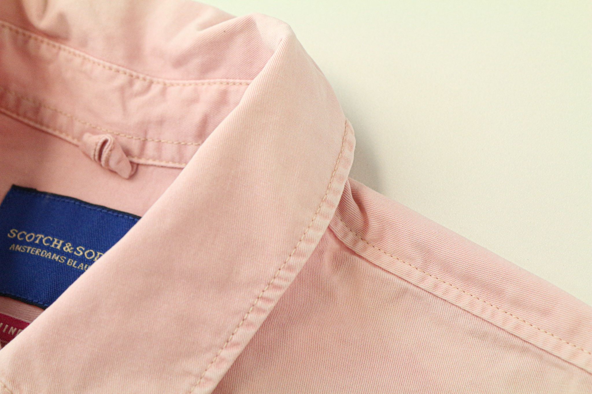 Scotch & Soda AMS BLAUW S Pink Cotton Washed Pocket Shirt 74248 Size US S / EU 44-46 / 1 - 9 Thumbnail