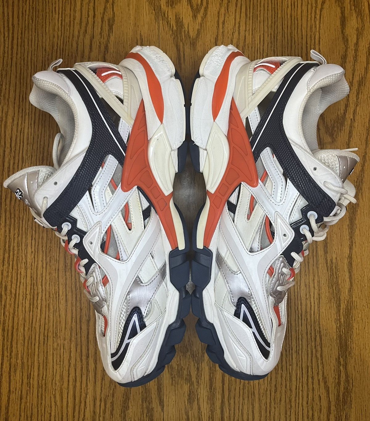 Balenciaga Balenciaga Track 2 Sneaker (White, Blue, Red) Size US 13 / EU 46 - 4 Thumbnail