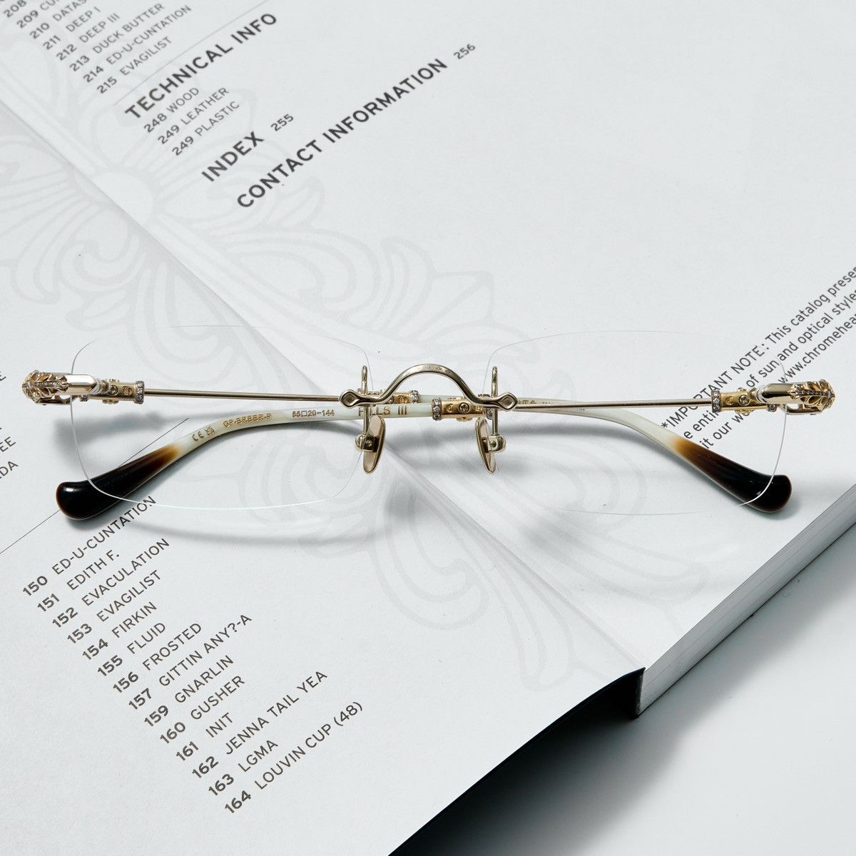Chrome Hearts CHROME HEARTS PILLS III GP - BRB DIAMOND GLASSES 💎 Size ONE SIZE - 7 Thumbnail