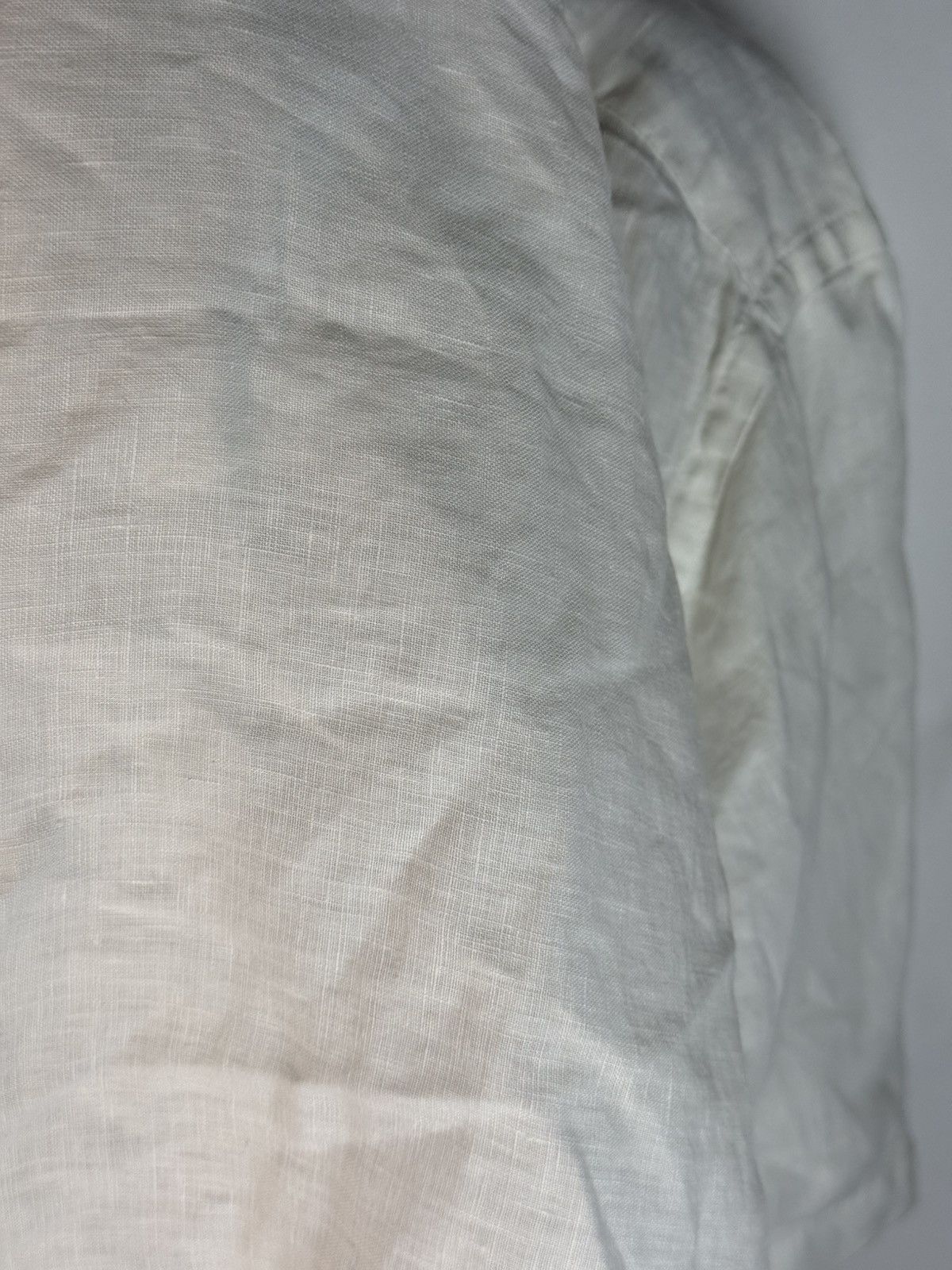 Yves Saint Laurent 100% Linen YSL Shirt White Button Up Size US L / EU 52-54 / 3 - 11 Thumbnail