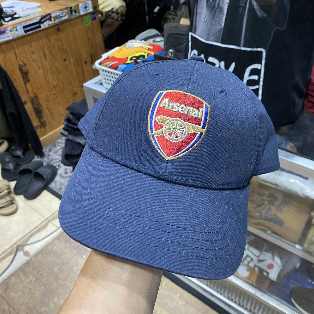 Nike Vintage Nike x Arsenal Puffer Zipper Jacket Free Cap❗️ Size US L / EU 52-54 / 3 - 19 Thumbnail