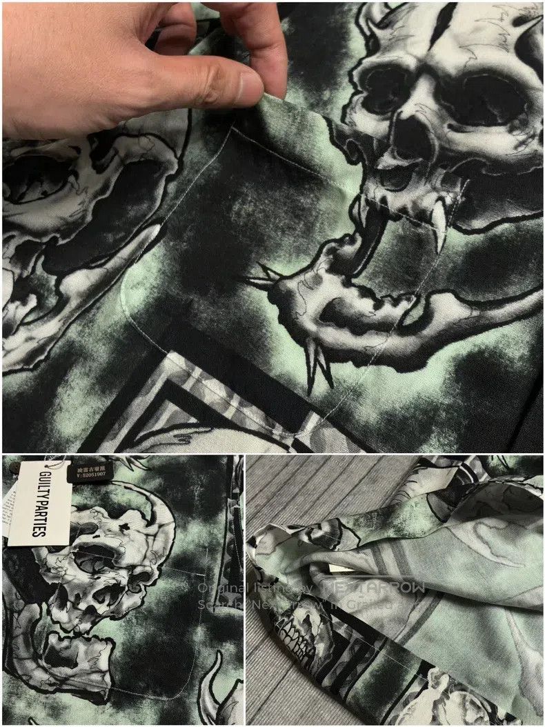 Wacko Maria Wacko Maria Heaven Tokyo Skull Hawaii Short-sleeved Shirt Size US M / EU 48-50 / 2 - 6 Thumbnail