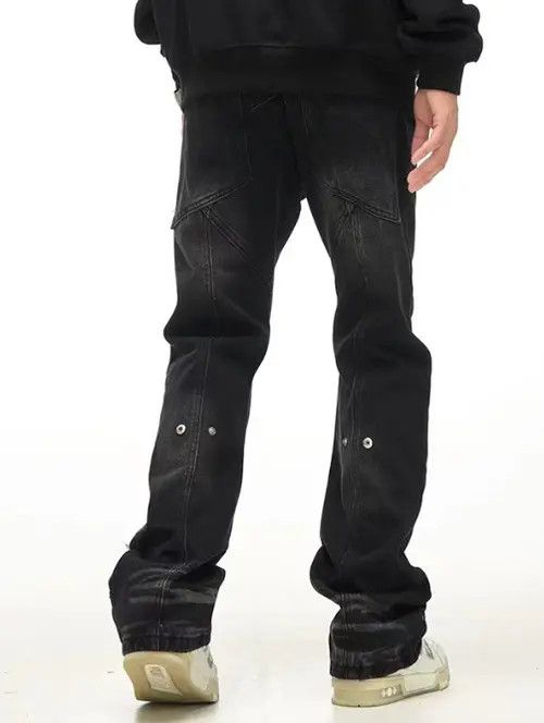 VIBE Retro street patchwork pockets straight loose jeans y2k Size US 32 / EU 48 - 5 Thumbnail