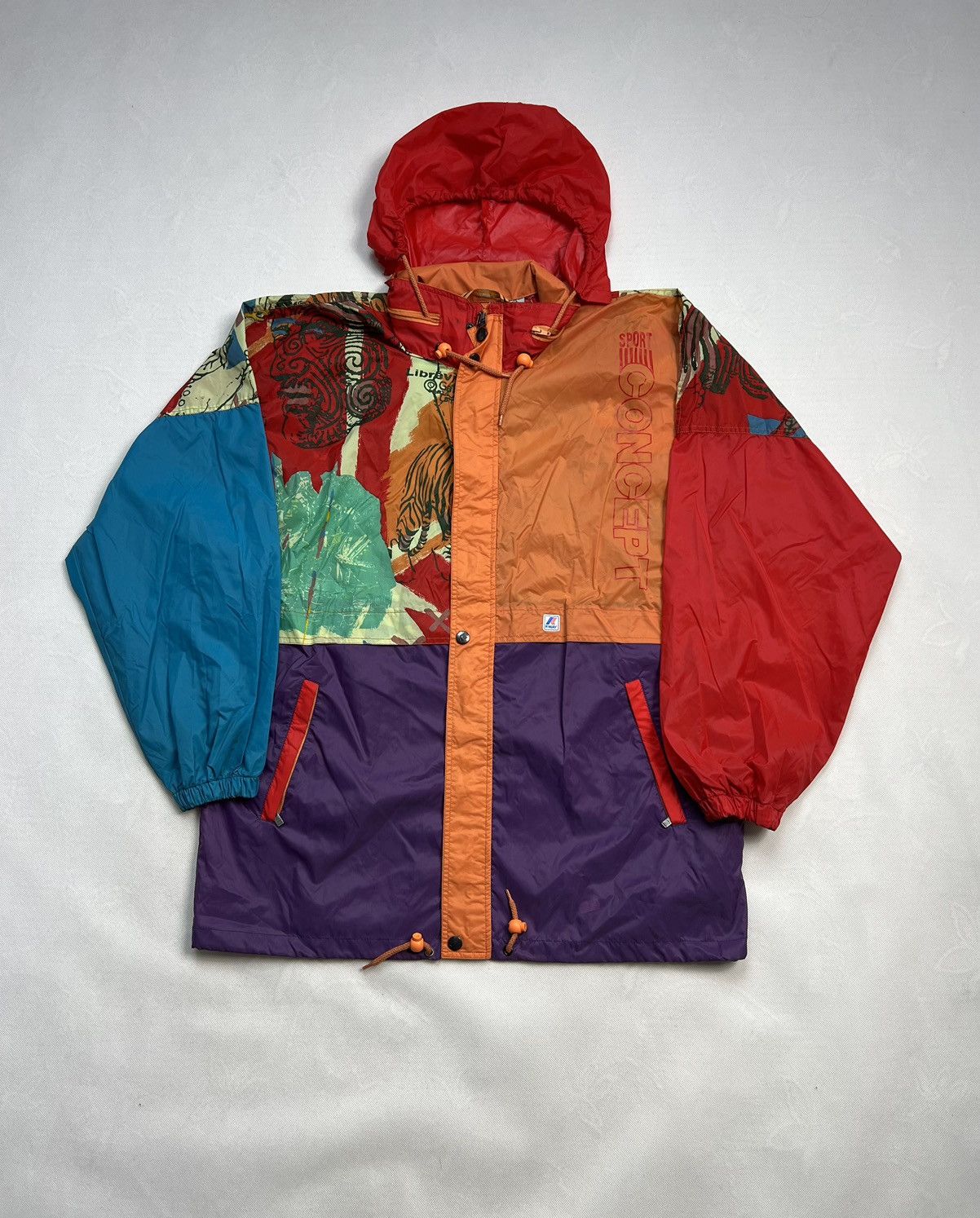 Red 2024 - Vintage K-way - Air Ontario Jacket - Rain Coat - Canadian Made