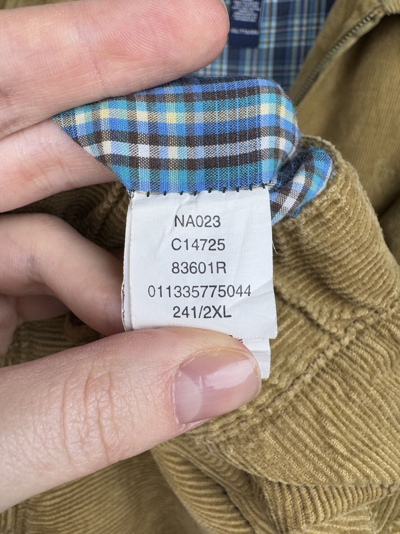 Chaps Ralph Lauren Vintage Chaps Ralph Lauren Corduroy Plaid Lined Chore Jacket Size US XXL / EU 58 / 5 - 13 Thumbnail