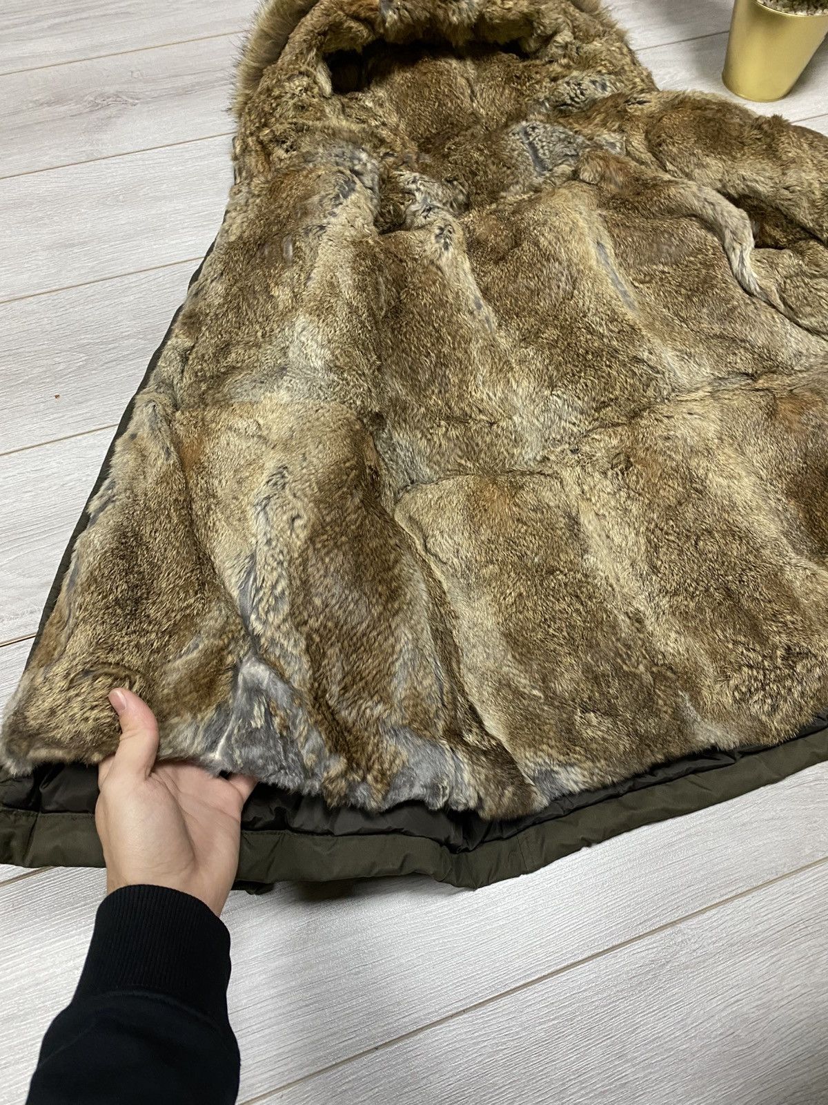 Moncler Moncler Chateaubriant rabbit fur coyote down puffer jacket Size US L / EU 52-54 / 3 - 10 Thumbnail