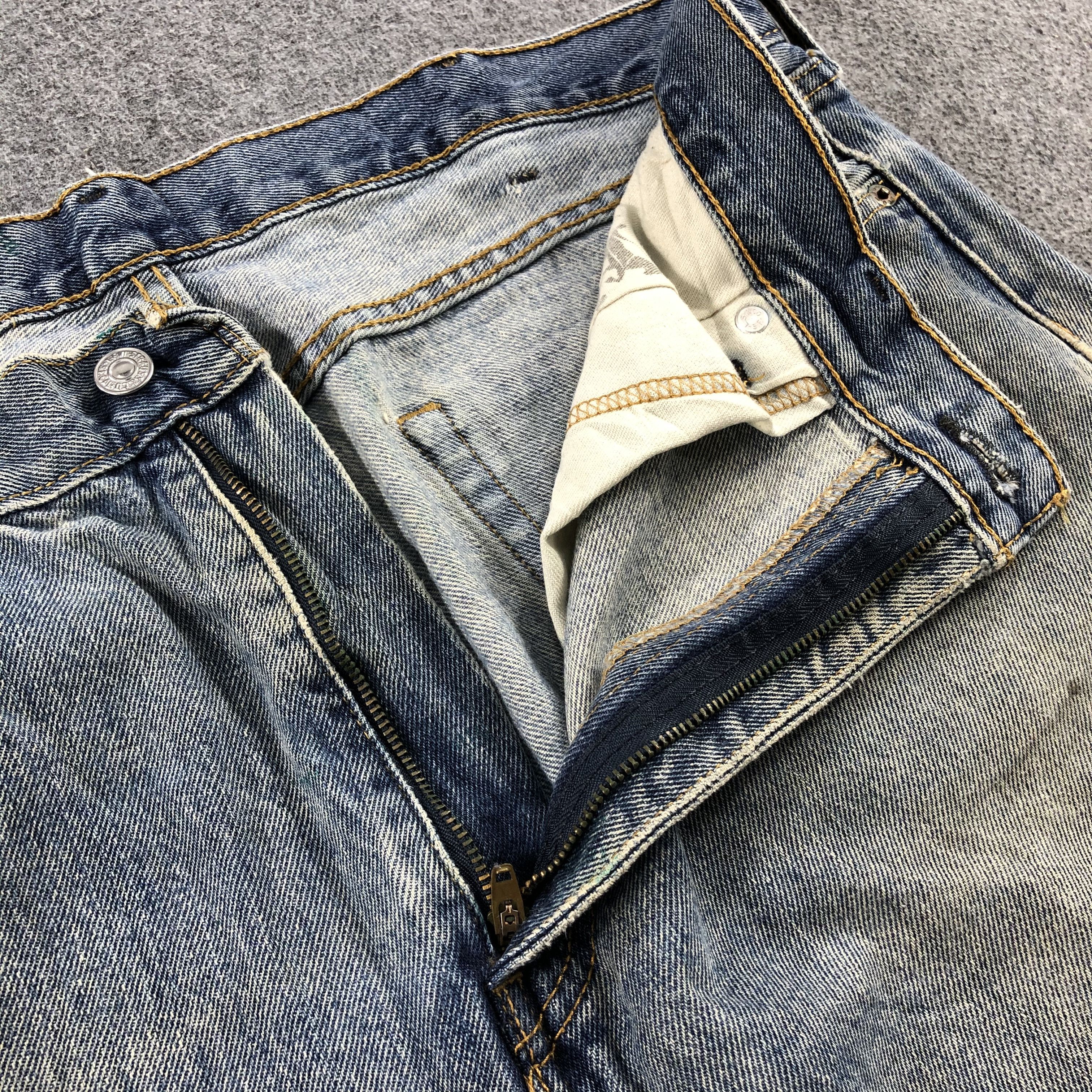 Levi's Vintage Blue Wash Levis 505 Jeans-J2261 Size US 38 / EU 54 - 11 Thumbnail