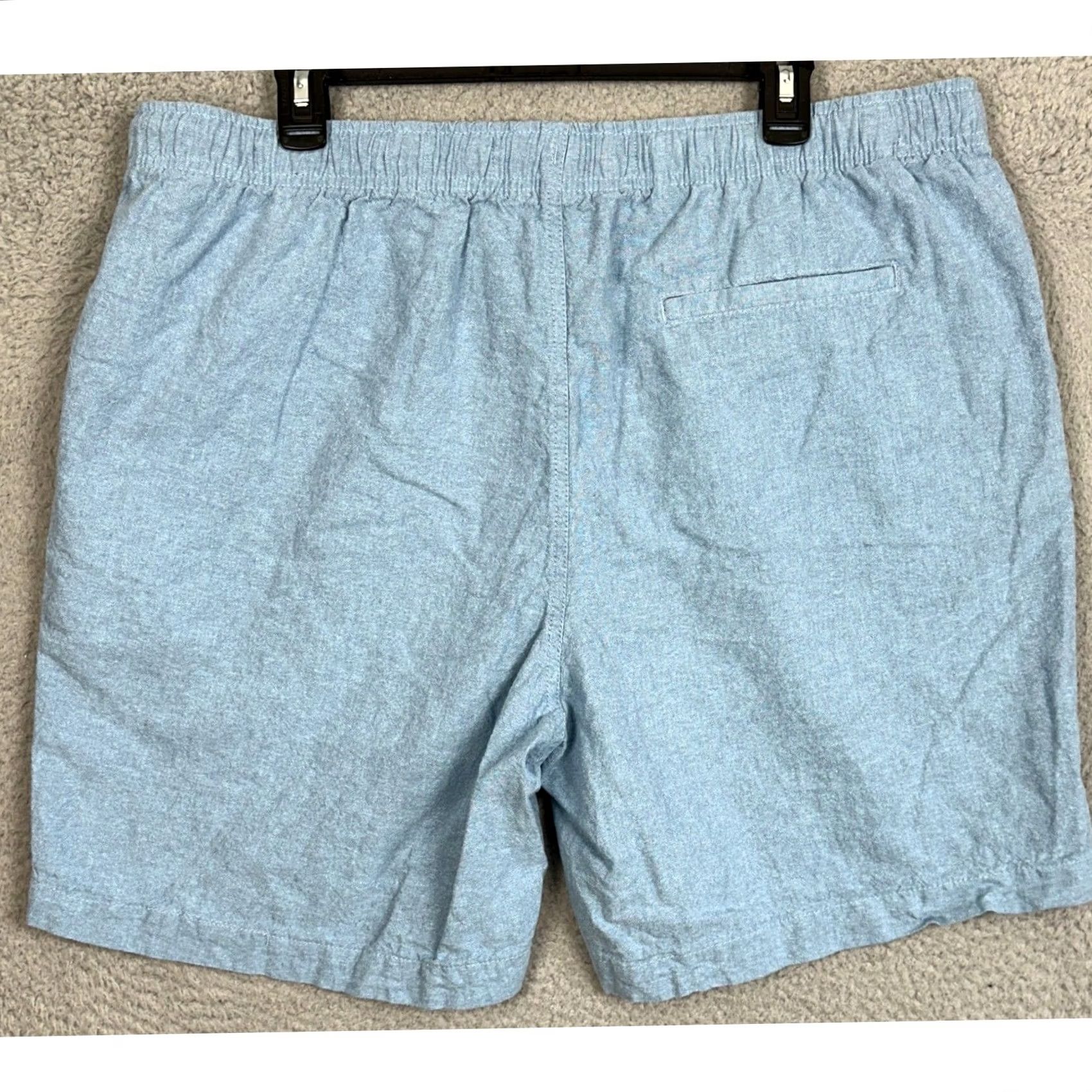 Old Navy Old Navy Linen Blend Jogger Shorts Mens XL Blue Casual Drawstring Stretch Waist Size US 38 / EU 54 - 2 Thumbnail