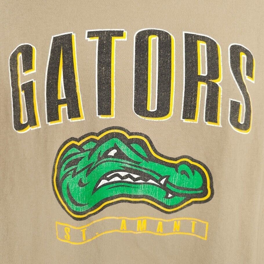 Fruit Of The Loom St Amant Gators T Shirt Mens Size Large Beige Louisiana Size US L / EU 52-54 / 3 - 2 Thumbnail