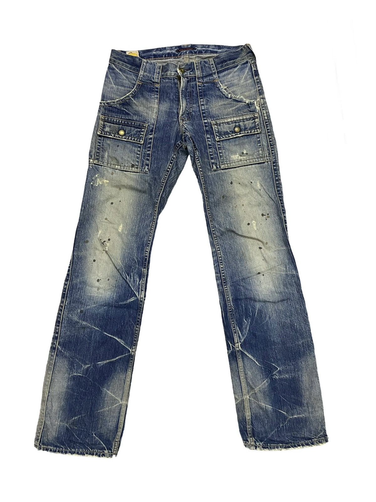 Blue Blue Japan BUSH PANTS DESIGN STRAIGHT TYPE DISTRESS STYLE BY BLUE WAY Size US 32 / EU 48 - 1 Thumbnail