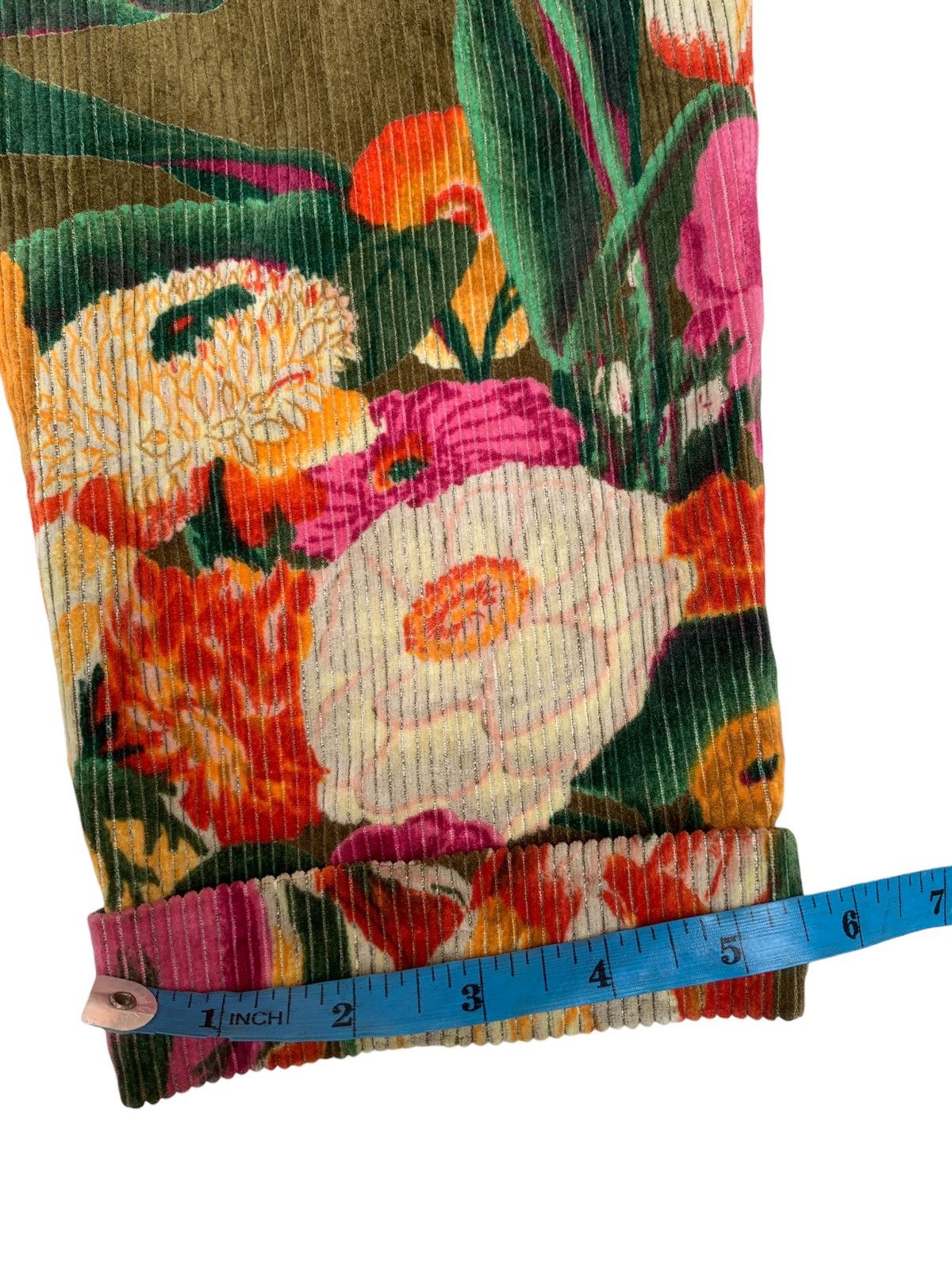 Designer × Kenzo Vintage kenzo paris flower corduroy pants Size 28" / US 6 / IT 42 - 11 Thumbnail