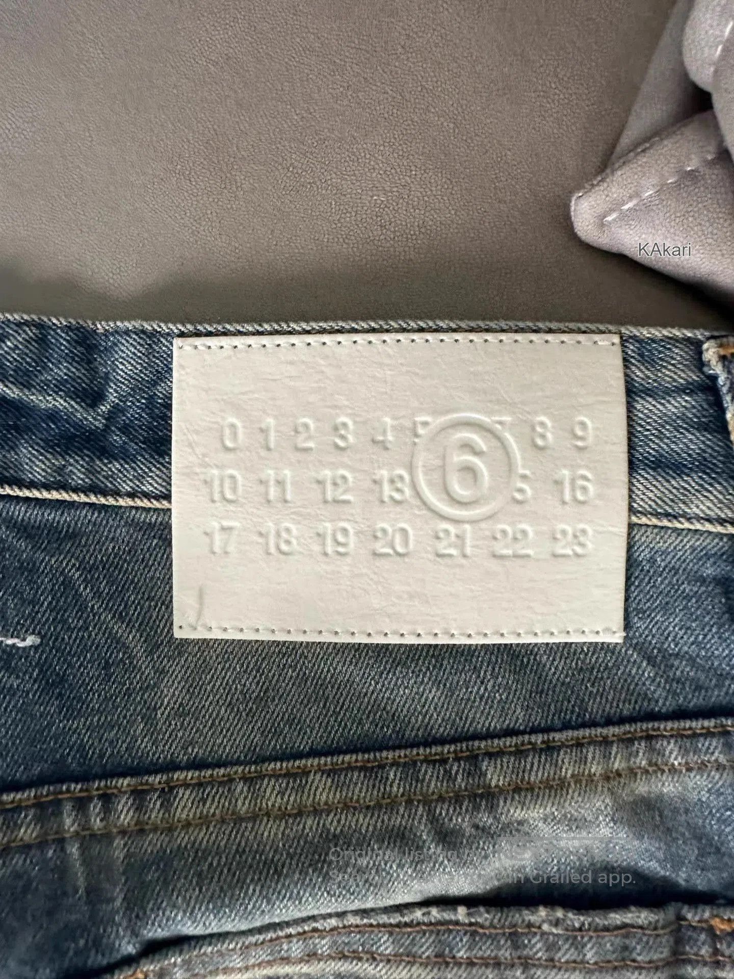 MM6 Blue Denim Distressed Casual Pants. Size US 36 / EU 52 - 5 Thumbnail