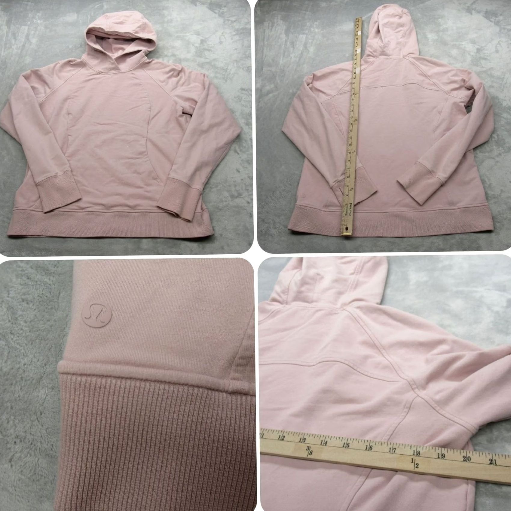 Lululemon Lululemon Hoodie Women 12 Pink Pullover Fleece Heavyweight Athleisure Logo Hooded Long Sleeve Size XL / US 12-14 / IT 48-50 - 2 Thumbnail