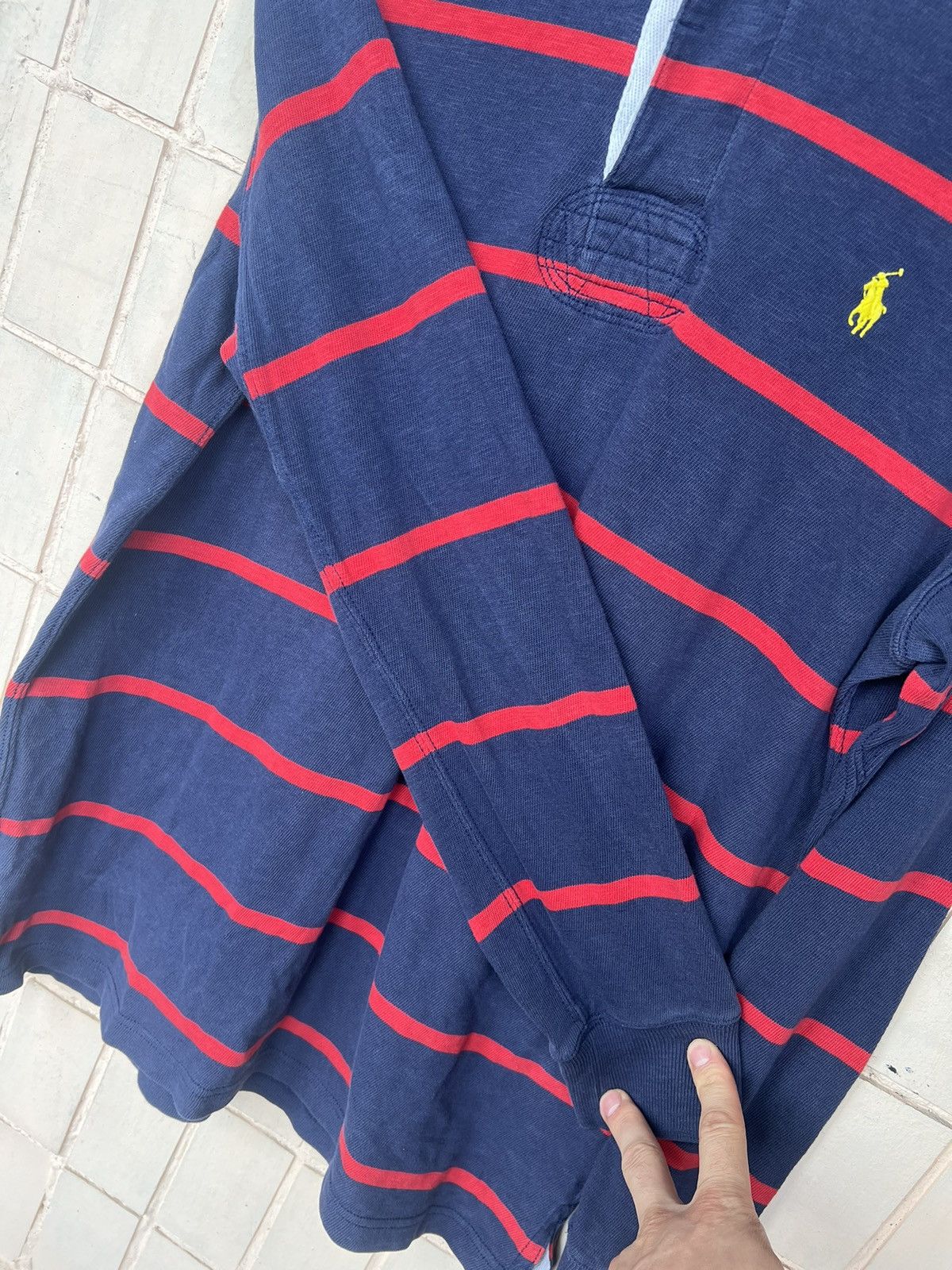 Polo Ralph Lauren Vintage 90s Polo Ralph Lauren Rugby Long Sleeve Shirt Size US S / EU 44-46 / 1 - 16 Thumbnail