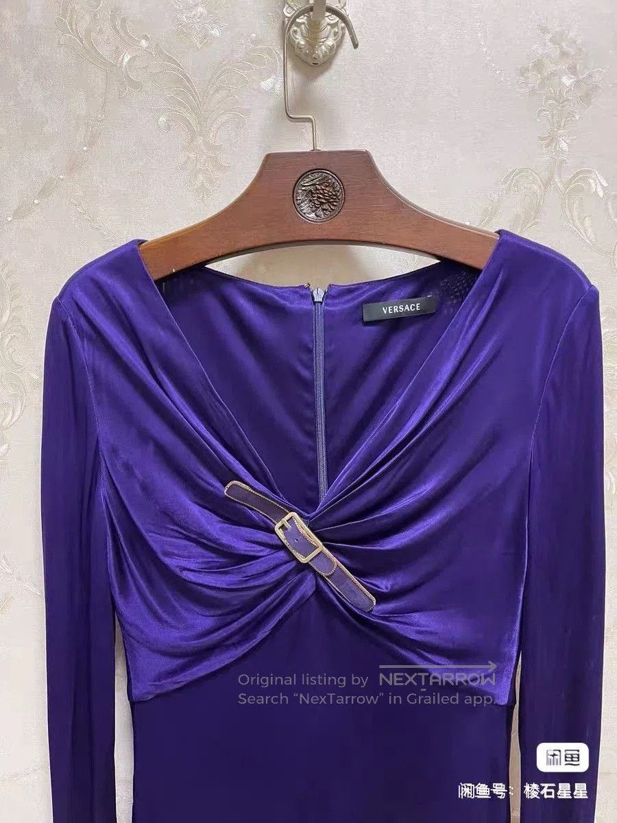 Versace Versace Runway Purple Formal Dress. Size M / US 6-8 / IT 42-44 - 2 Thumbnail