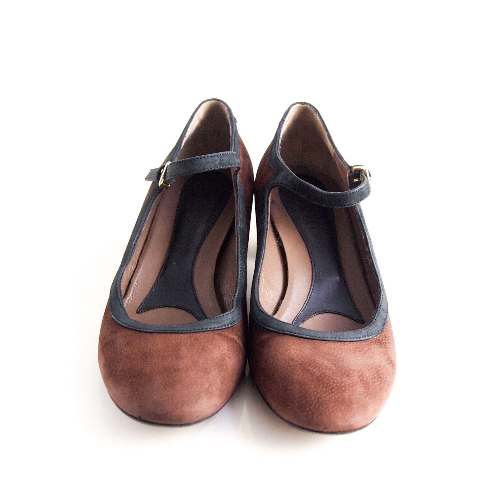 Marni Marni Mary Jane Sandals Brown Suede Womens US 10 EU 40 Size US 10 / IT 40 - 3 Thumbnail