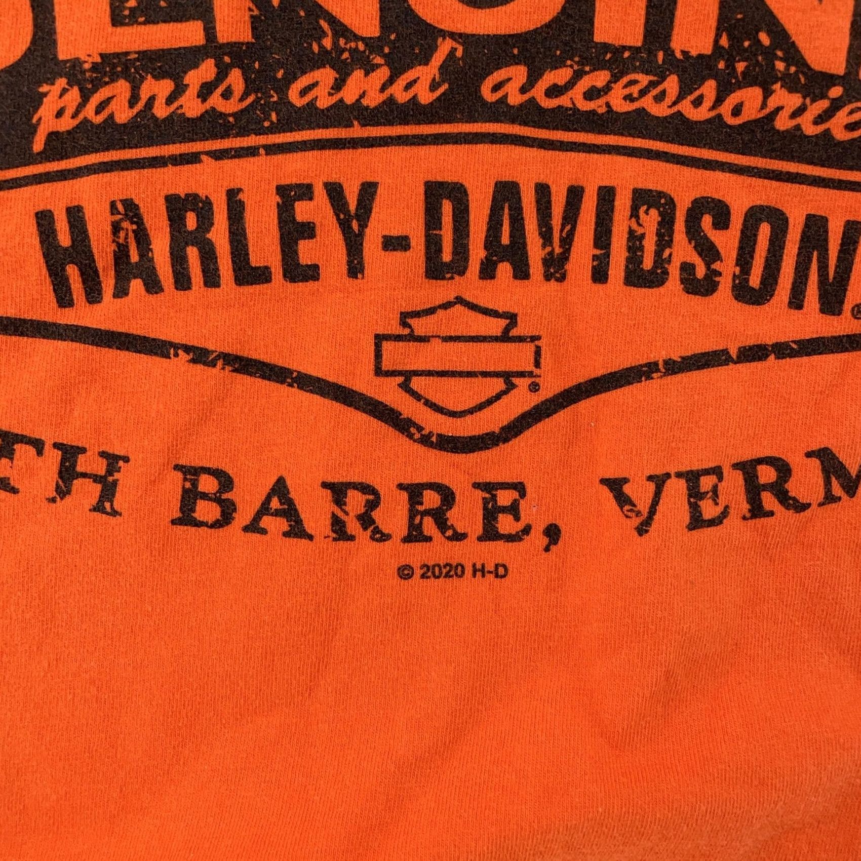 Harley Davidson Harley-Davidson Shirt Medium Orange Graphic Print Short Sleeve Crew Neck Biker Skull Men M Size US M / EU 48-50 / 2 - 6 Thumbnail