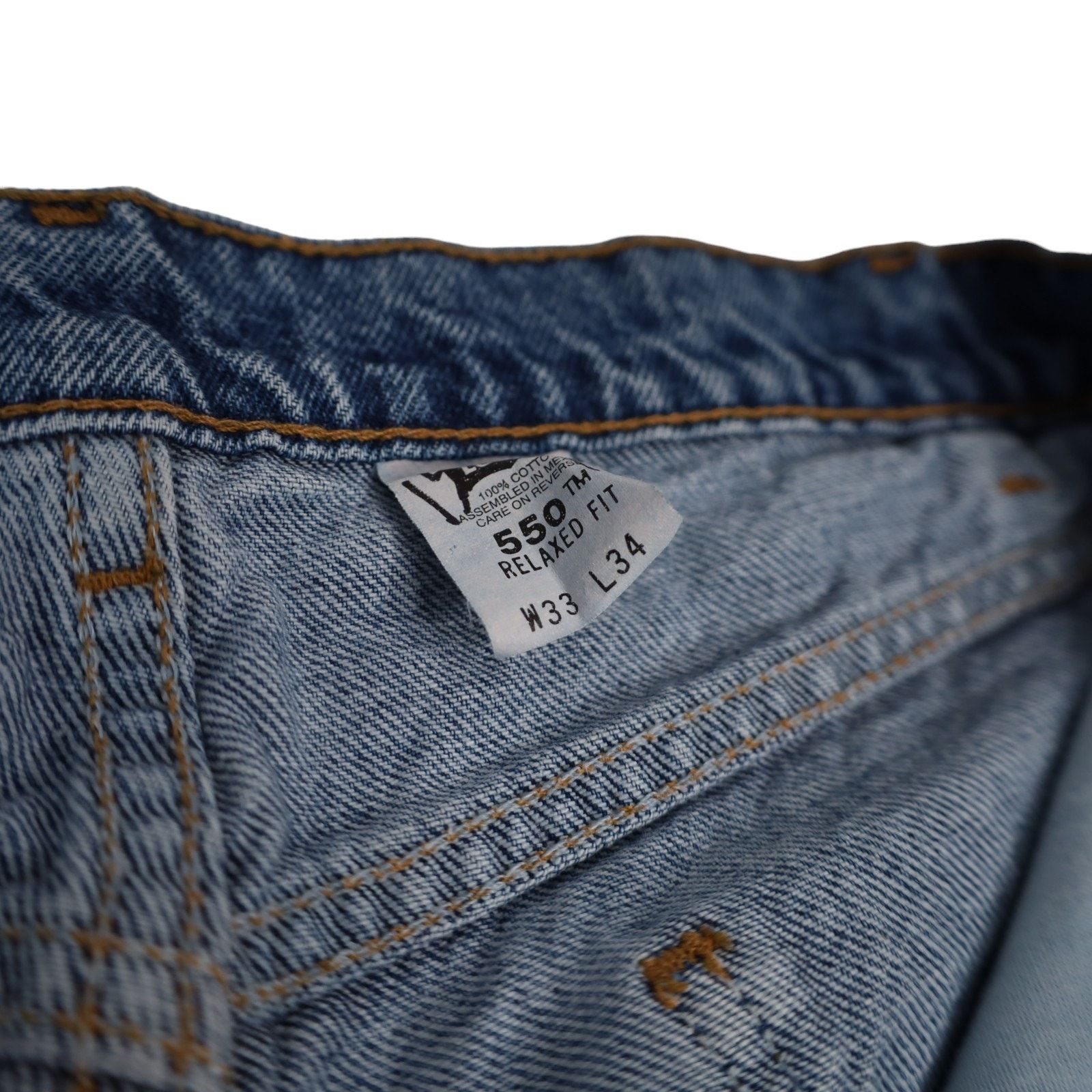 Levi's × Vintage Vintage Levis 550 Orange Tab Denim Jeans Size US 33 - 6 Thumbnail