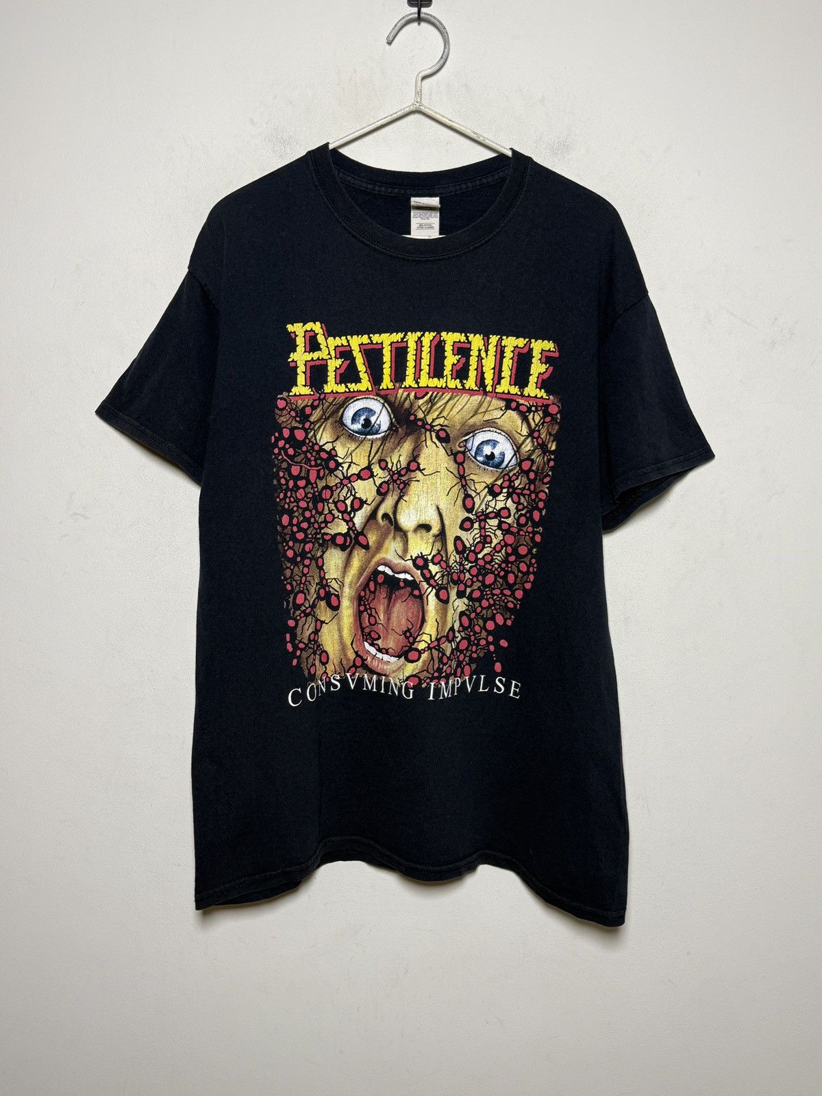 Band Tees Pestilence “Consuming Impulse” vintage T-shirt Size US L / EU 52-54 / 3 - 1 Thumbnail