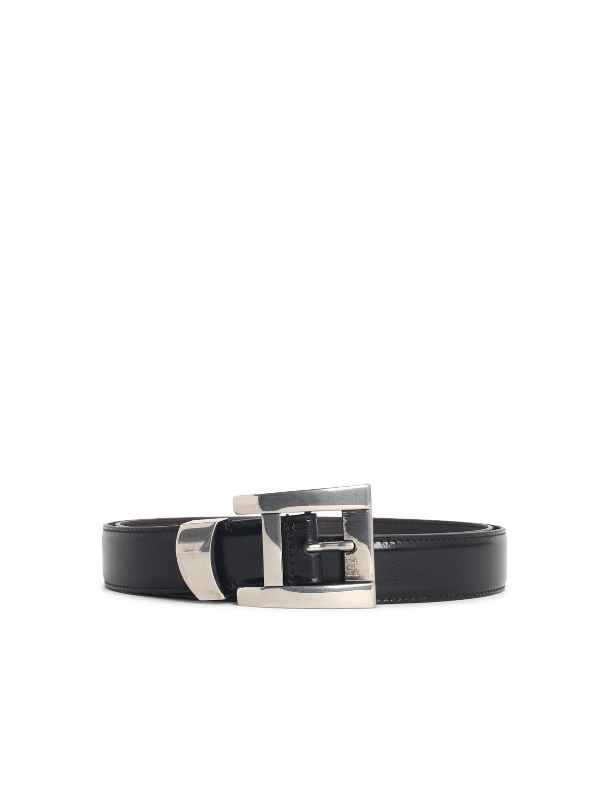 Versace VERSACE Black Leather Belt Size ONE SIZE - 1 Thumbnail