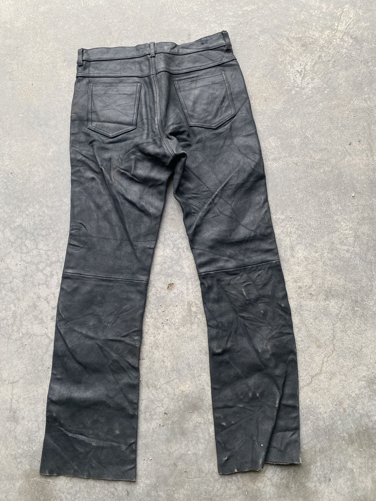 Genuine Leather × Leather × Vintage Franker cow leather pants Size US 33 - 6 Thumbnail