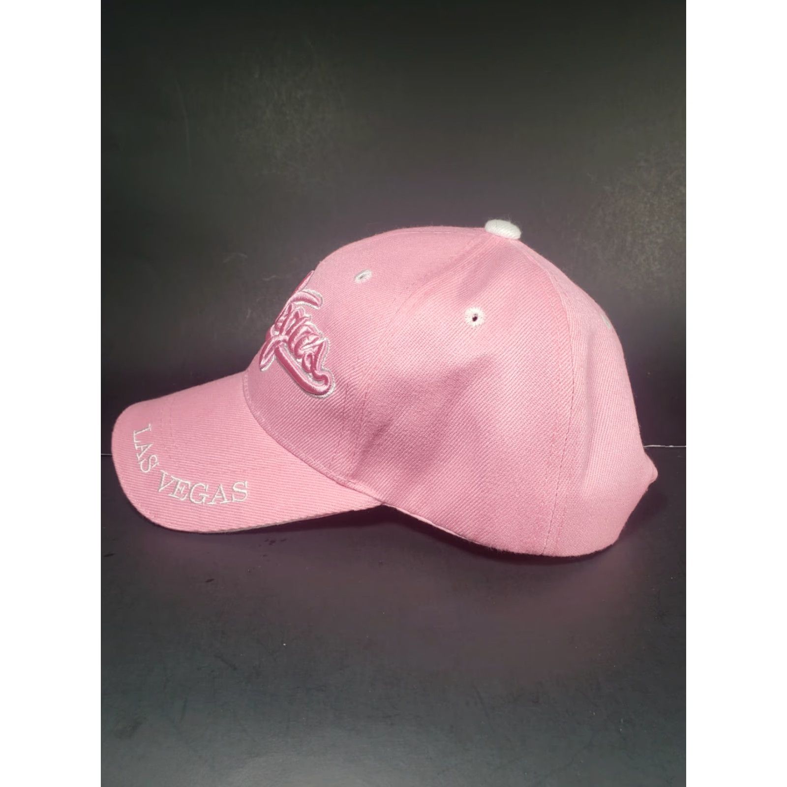 Pinko Las Vegas Women's Pink Embroidered Adjustable Hat Baseball Cap Embroidered Logo Strap Adjustable Canvas 100% Cotton, Pink, Women, Casual, Hat Size ONE SIZE - 7 Thumbnail