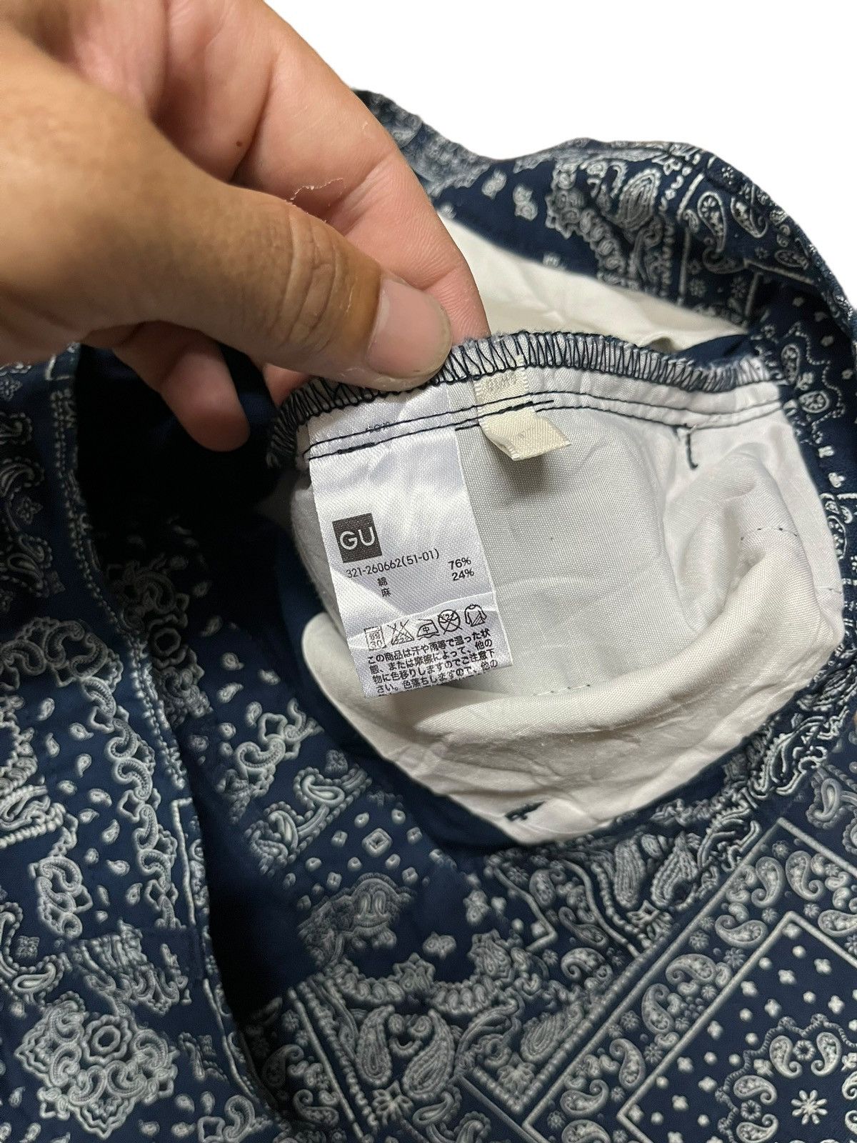 GU × Japanese Brand BANDANA FULL PRINT SHORT PANTS Size US 34 / EU 50 - 12 Thumbnail