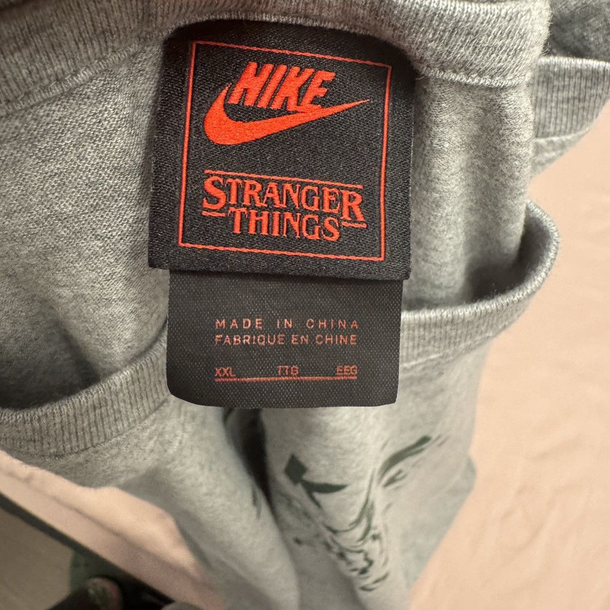 Nike Heather Grey Nike Stranger Things Hawkins High T-Shirt Size US XXL / EU 58 / 5 - 4 Thumbnail