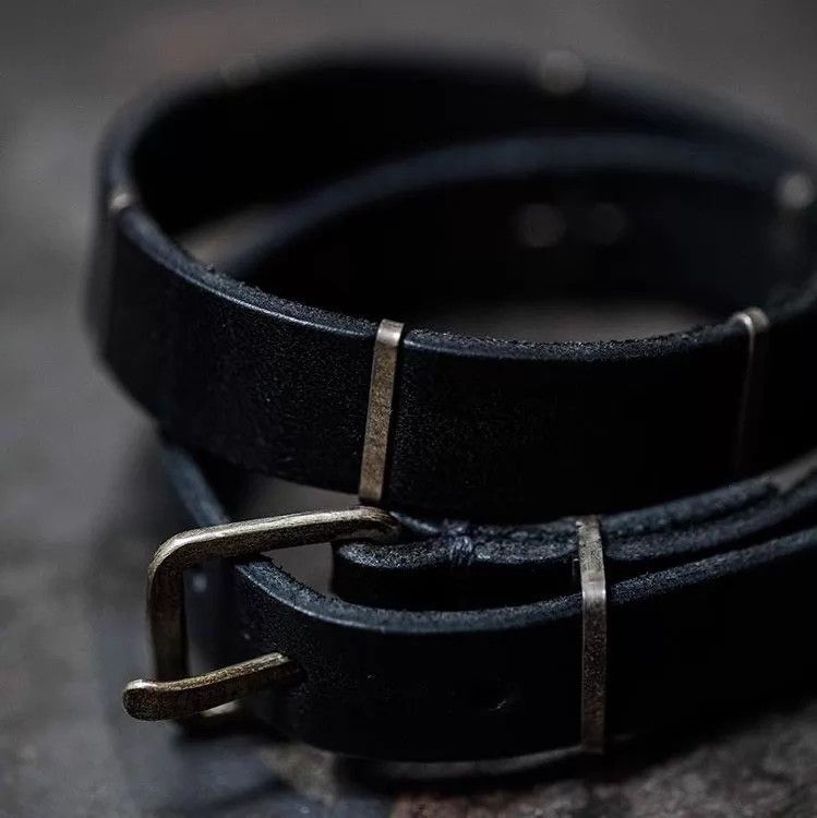Ma+ M.A+ Maurizio Amadei 2-Loop Aged Silver Veg Bracelet (OS) Size ONE SIZE - 1 Thumbnail