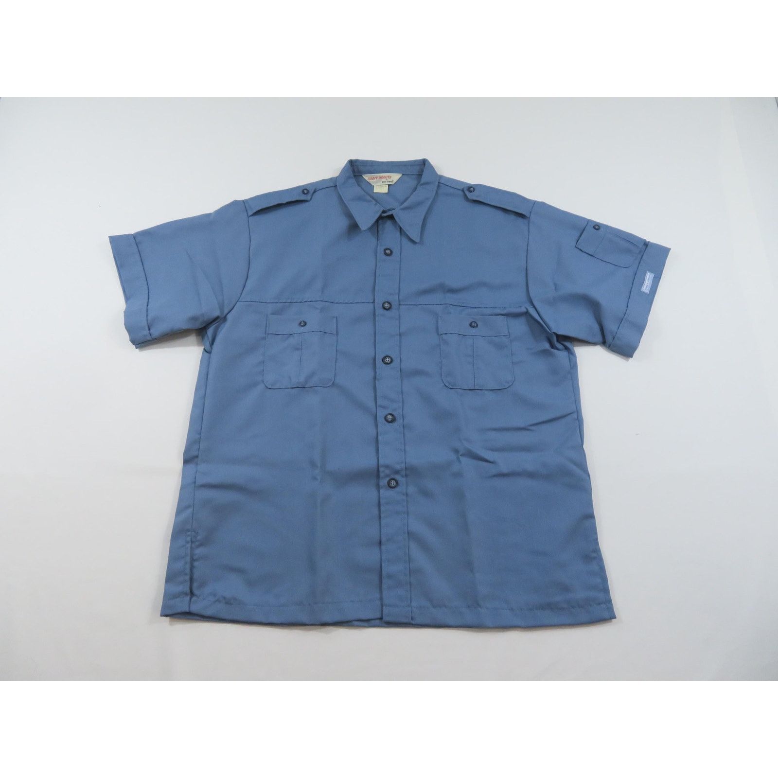 Other Big Yank Shirt, Sport Abouts, Blue Button Up Sz XL 48 1970s Size US XL / EU 56 / 4 - 1 Thumbnail