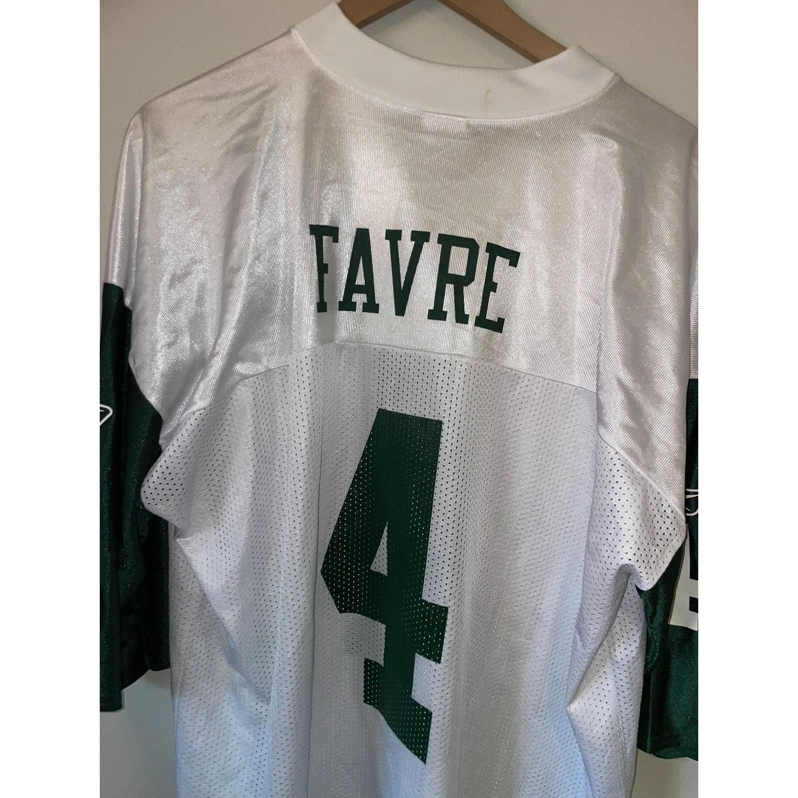 NFL New York Jets Jersey Brett Favre #4 White Green NFL 2XL XXL Size US XXL / EU 58 / 5 - 8 Thumbnail