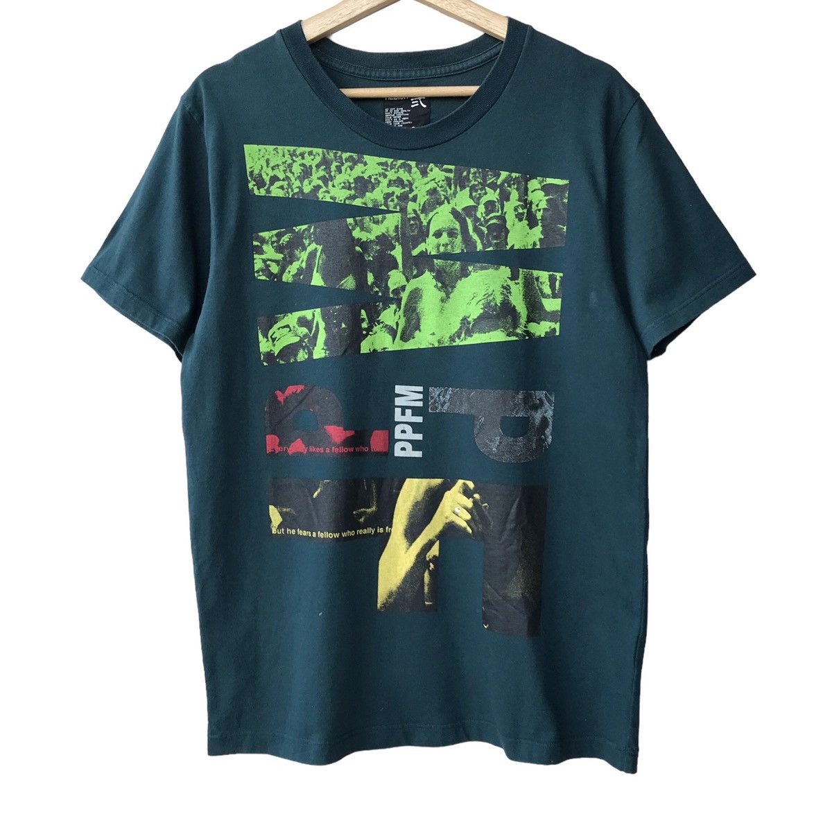 Japanese Brand × PPFM Peyton Place For Men PPFM Japan Woodstock Logo Tee Size US M / EU 48-50 / 2 - 1 Thumbnail