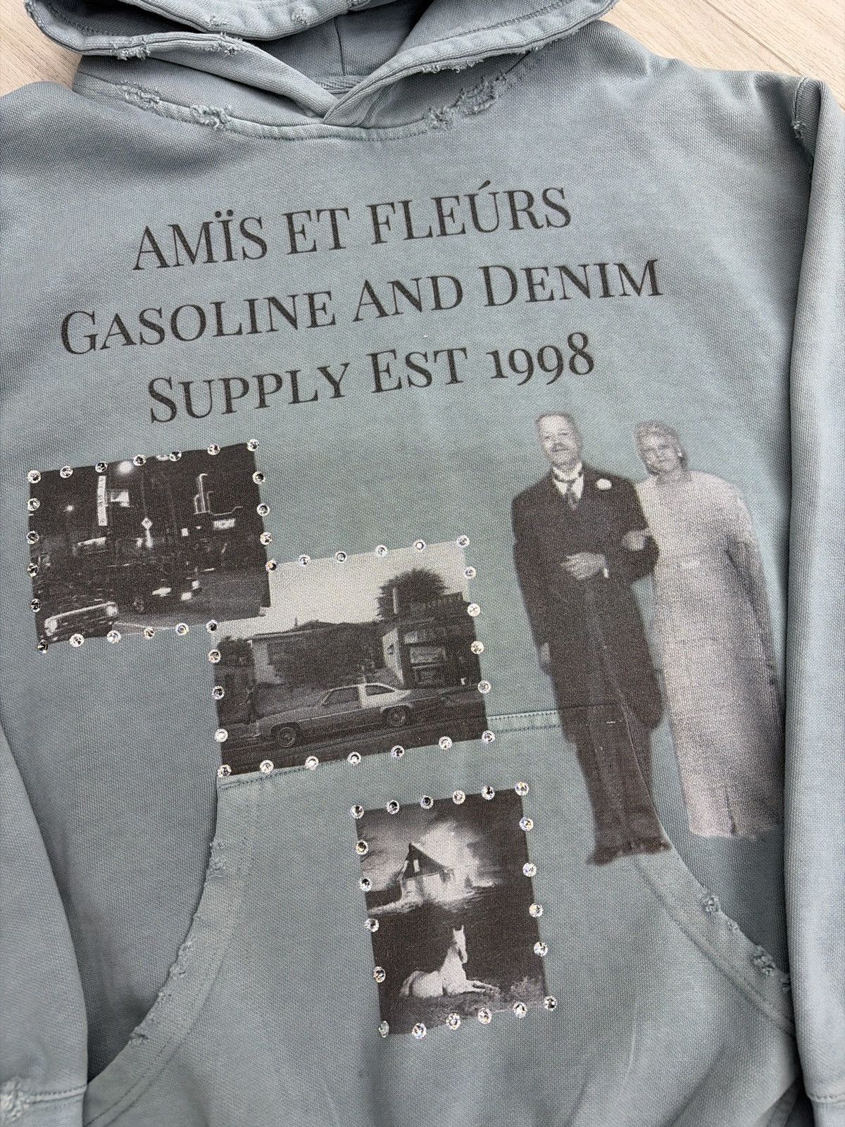 Other Amis Et Fleurs Gasoline & Denim Supply Hoodie Size US L / EU 52-54 / 3 - 2 Thumbnail