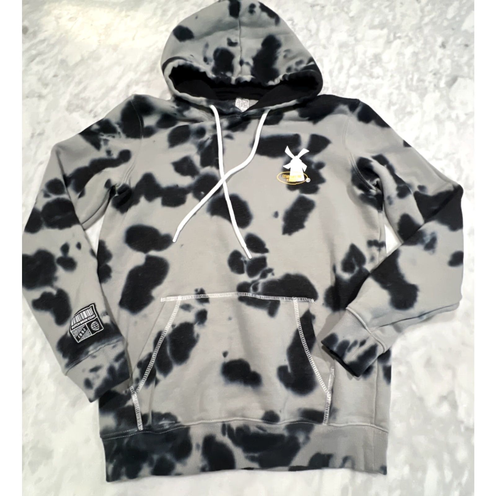 Logo 7 Dutch Bros Coffee Hoodie Mens Small Gray Tie Dye Graphic Logo Long Sleeve Size US S / EU 44-46 / 1 - 5 Thumbnail