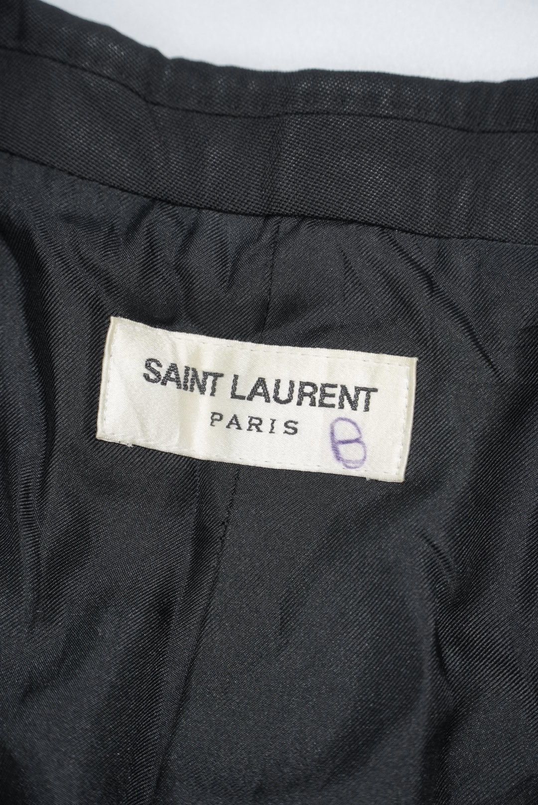 Saint Laurent Paris Saint Laurent Black Smoking Blazer Size 34S - 6 Thumbnail