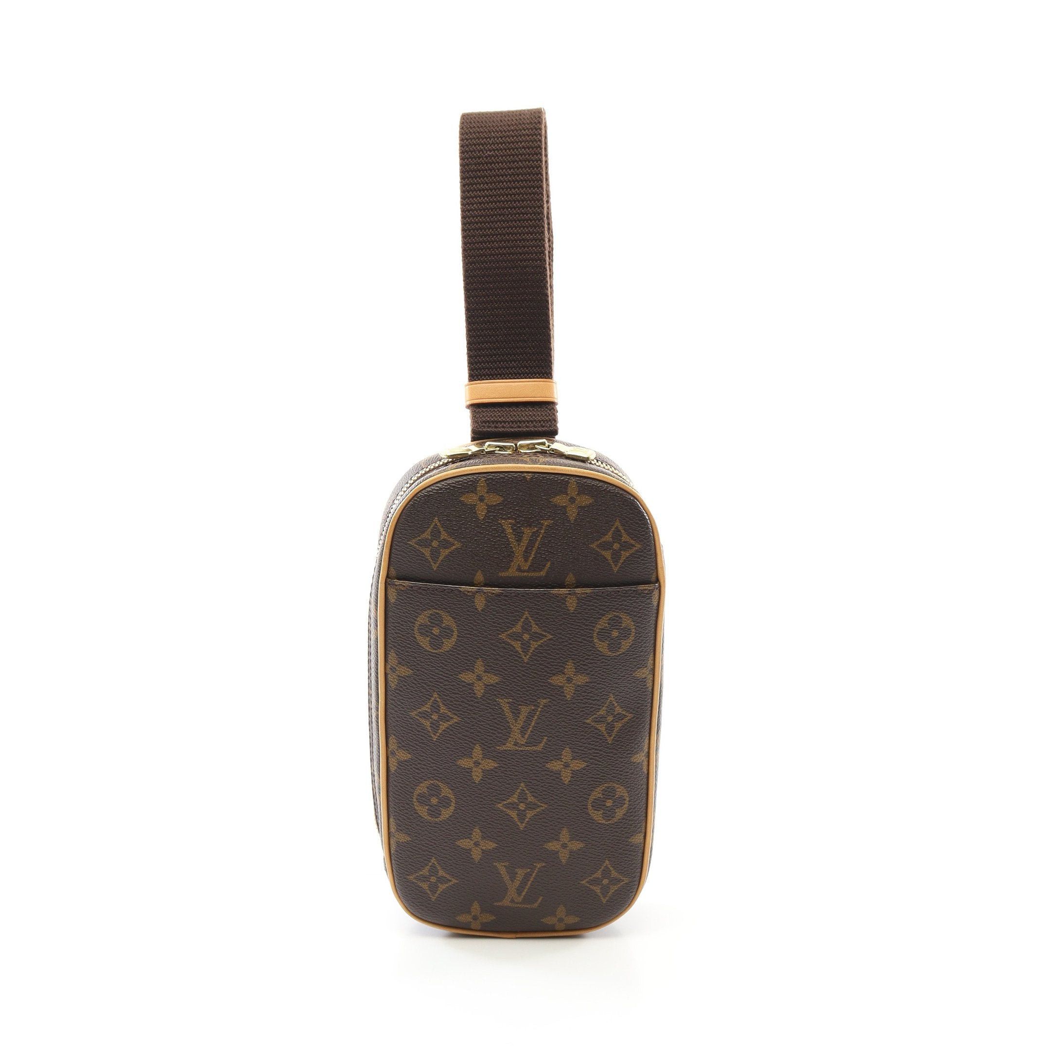 Louis Vuitton Louis Vuitton Pochette Ganju Monogram Body Bag Leather Brown Size ONE SIZE - 1 Thumbnail