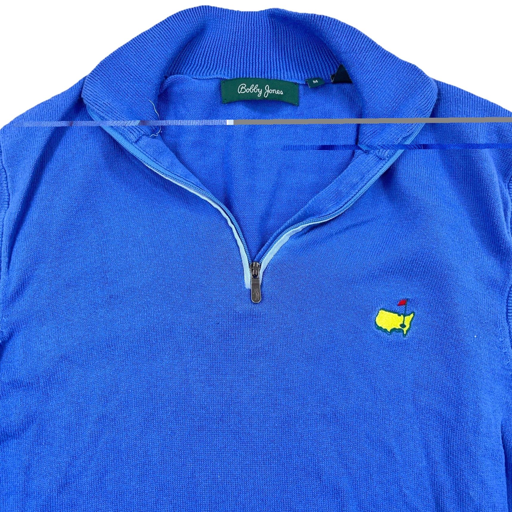 Vintage Bobby Jones The Masters Vest - Men - M - Light Blue - Knit Cotton - Golf Preppy Logo Size US M / EU 48-50 / 2 - 2 Thumbnail